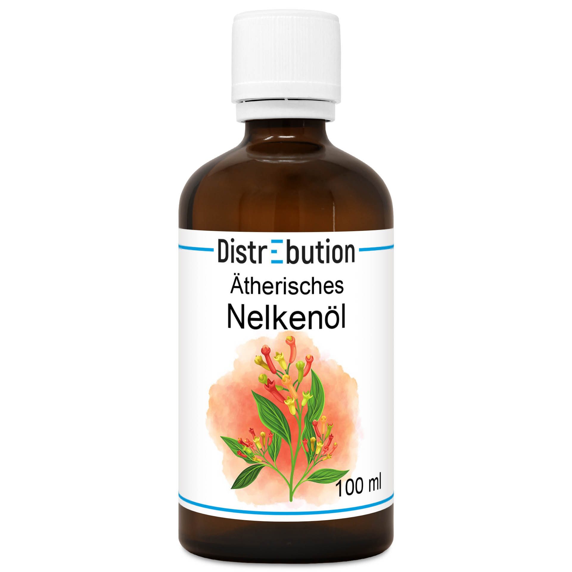 DistrEbution Duftöl Ätherisches Öl, Nelkenöl, 100% Naturrein, Für Kerzen und Kosmetik