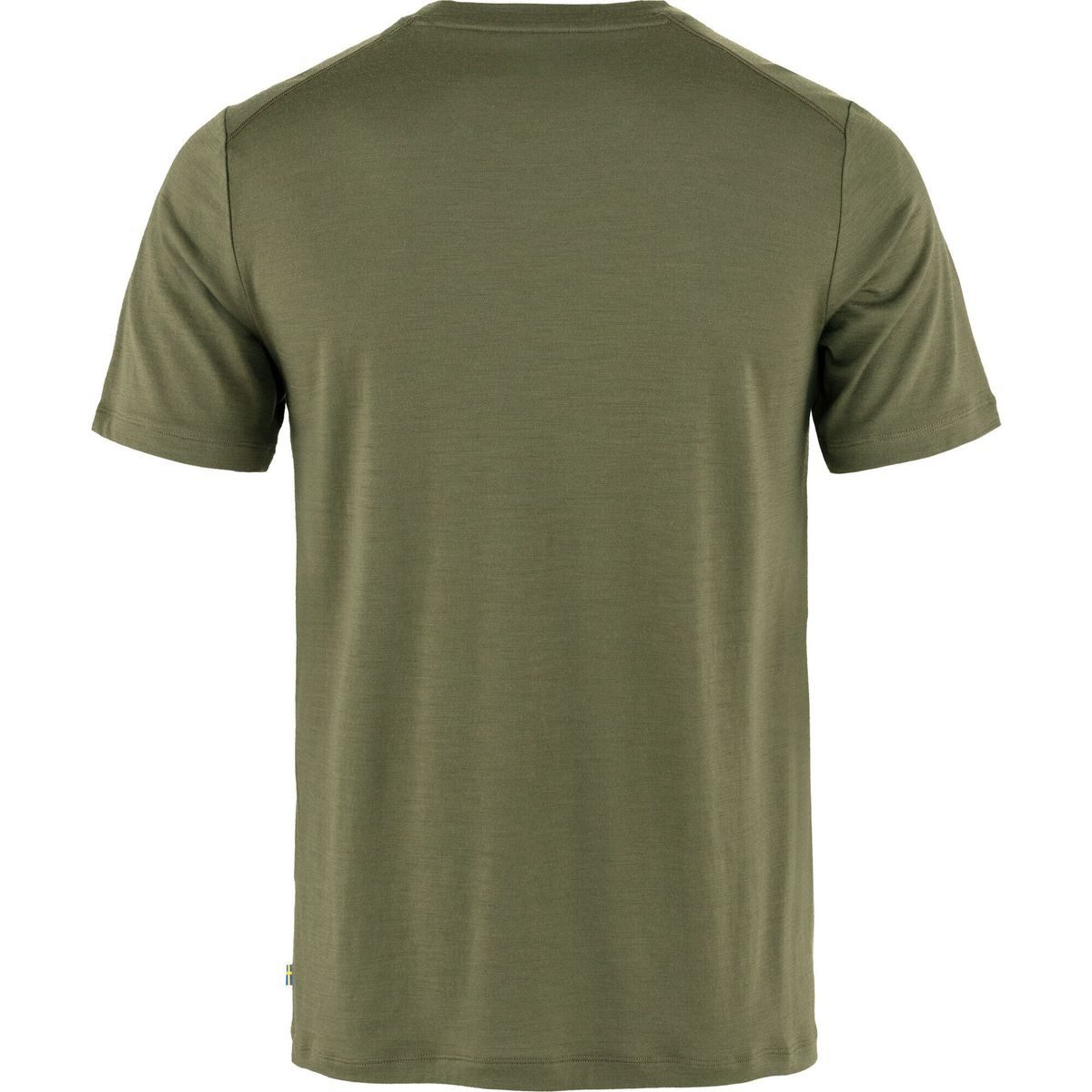 Fjällräven Kurzarmshirt Abisko Wool Logo SS M Perfektes T-Shirt für Trekking und Wandern, das Gerüche hemmt und