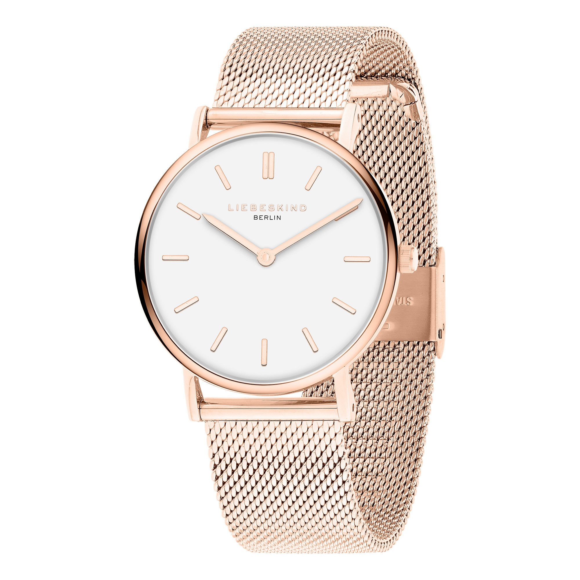 Liebeskind Berlin Quarzuhr Pure Elegance LT-0516-MQ, Armbanduhr, Damenuhr, Edelstahlarmband, analog