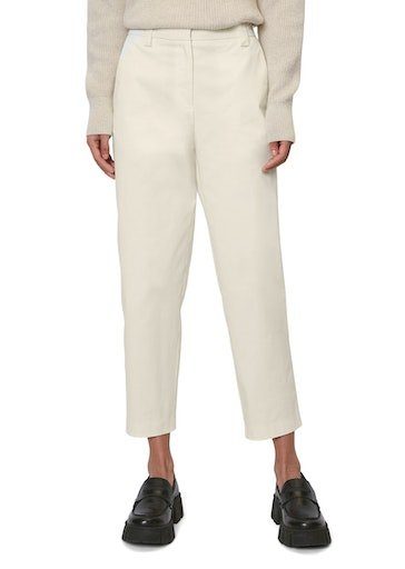 Marc O'Polo 7/8-Hose Pants, modern chino style, tapered leg, high rise, welt pocket im modernen Chino-Style chalky sand | Stoffhosen