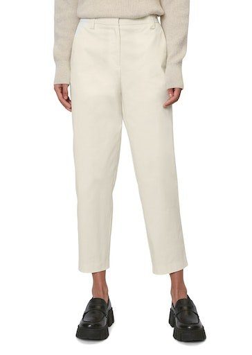 Marc O'Polo 7/8-Hose Pants, high welt modernen modern rise, Chino-Style chino pocket im leg, sand tapered chalky style