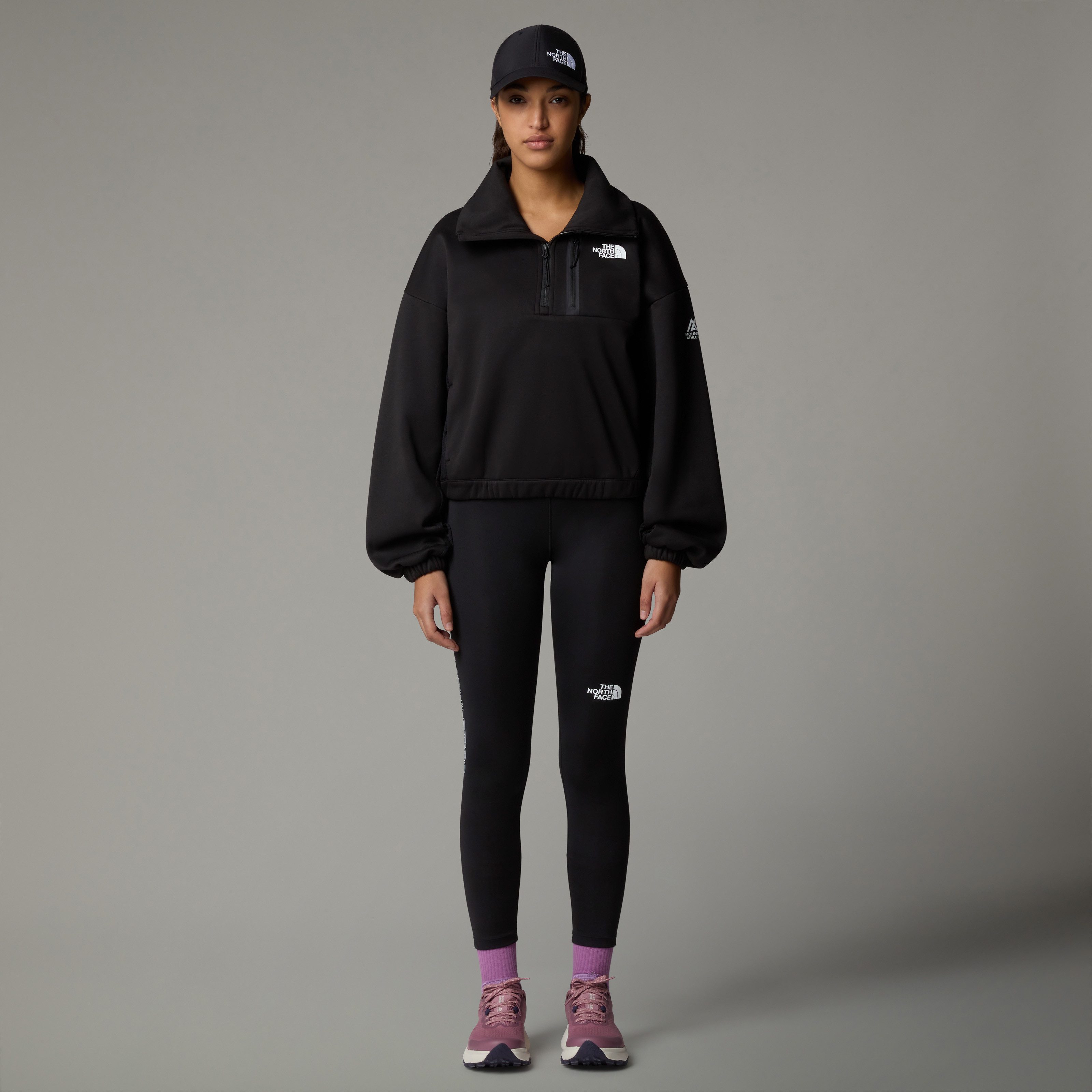 The North Face Fleecejacke W MA FLEECE INTEREST 1/4 ZIP sportlicher Stil, für Fitness und Training, für Erwachsene