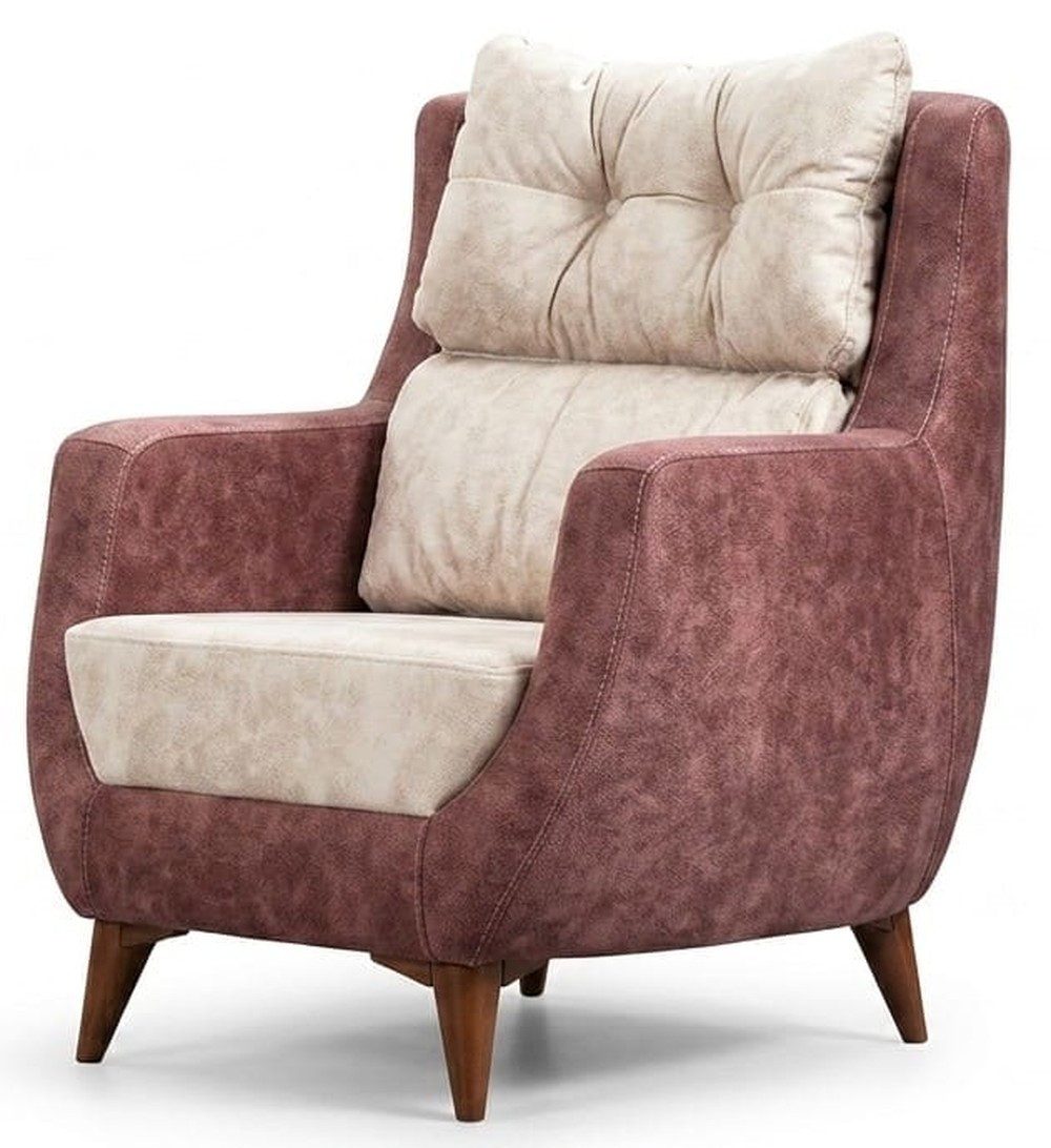JVmoebel Loungesessel Sessel Moderner Stil Rot Chesterfield Bequem Stilvoll Minimalistisch (1-St), Made in Europa