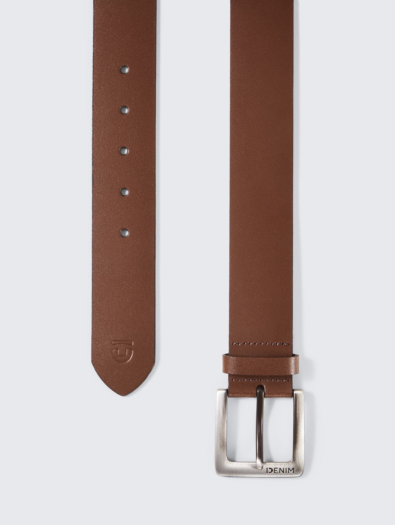 TOM TAILOR Denim Ledergürtel Belts TTSAM Ledergürtel mit eckiger Dornschlie günstig online kaufen