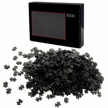 HAC24 Puzzle 2x Erwachsenenpuzzle Geduldsspiel Erwachsene Knobelspiel, 2000 Puzzleteile, Schwarz und Weiß 38 x 26 cm für Puzzlekönner