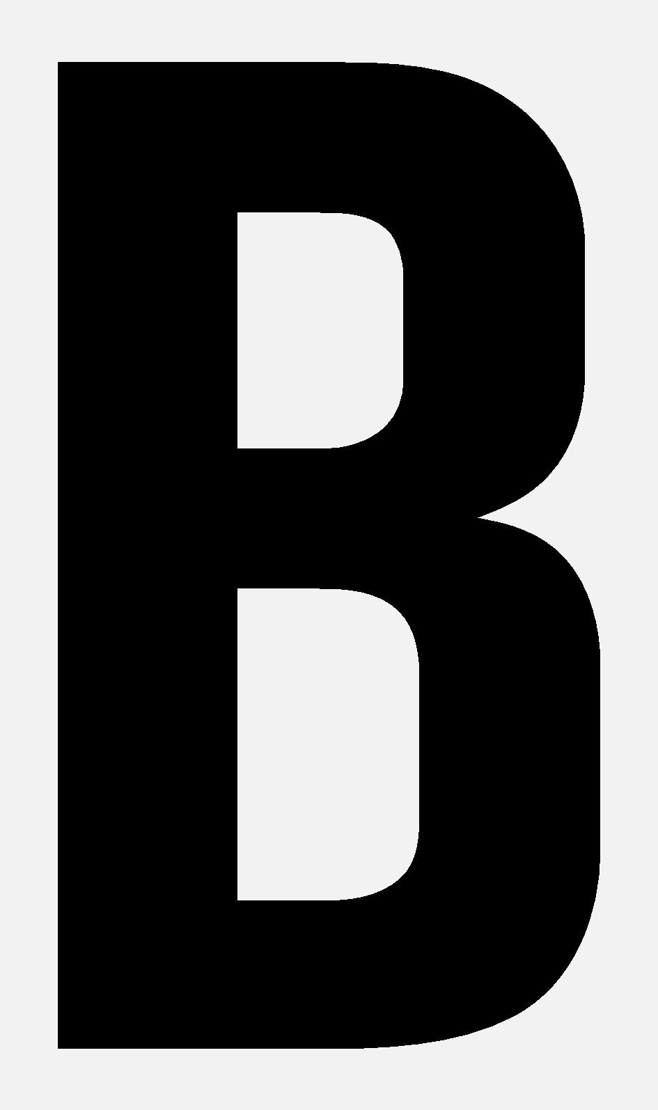 Wichelhaus Bild selbstklebende Buchstaben und Ziffern, extra dick 12 cm, B
