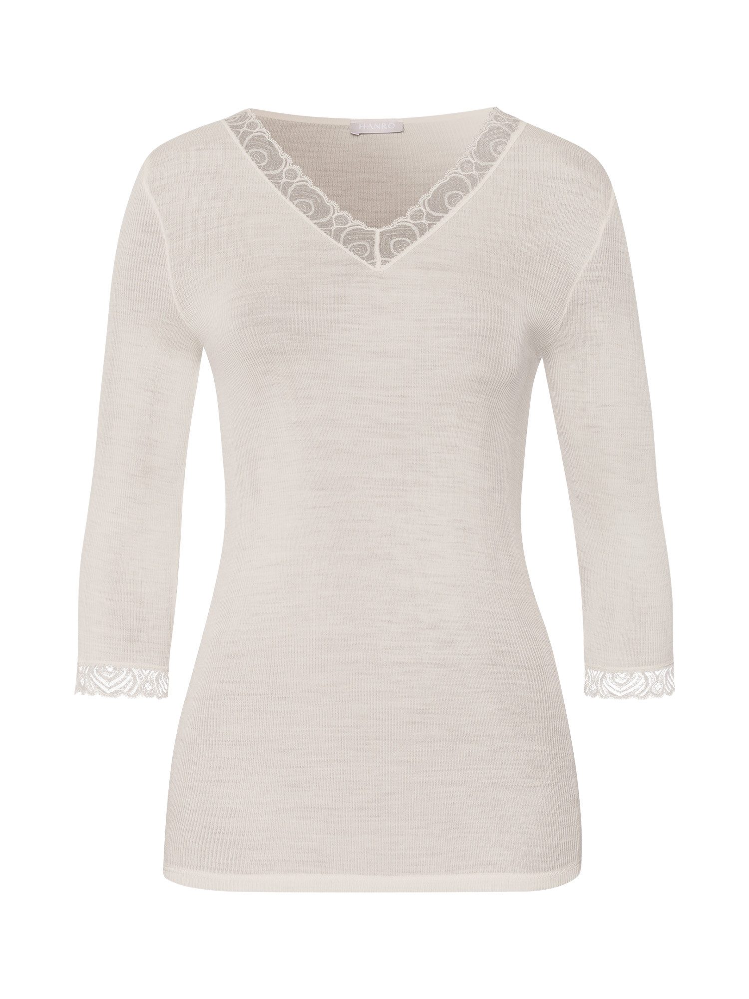 Hanro Sleepshirt Woolen Lace schlafshirt schlafmode Pyjama