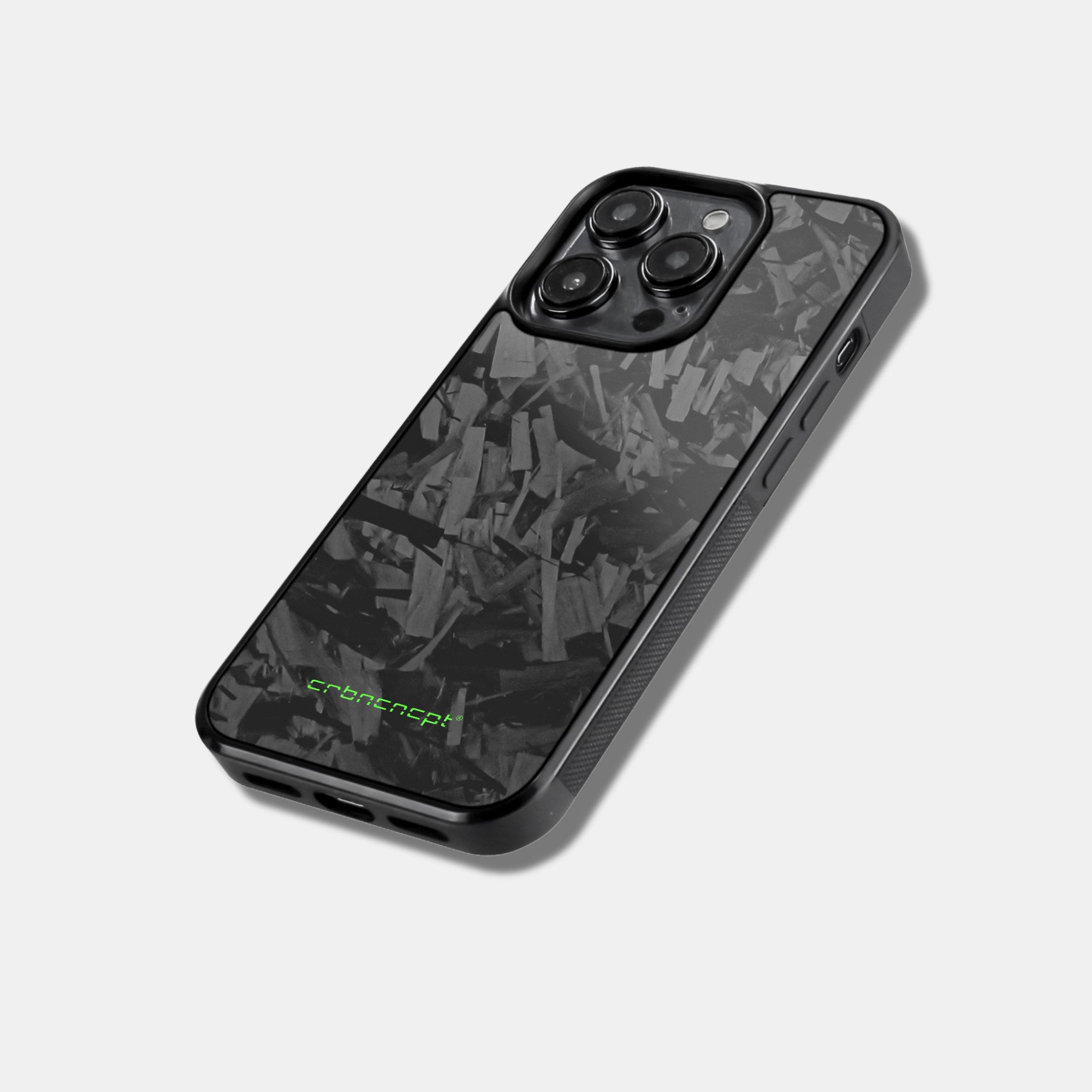 CRBNCNCPT Handyhülle Forged Carbon iPhone 14 15 16 Hülle Case Cover Schwarz Herren Pro Max, MagSafe, Magnetisch, Superleicht, Ultrarobust