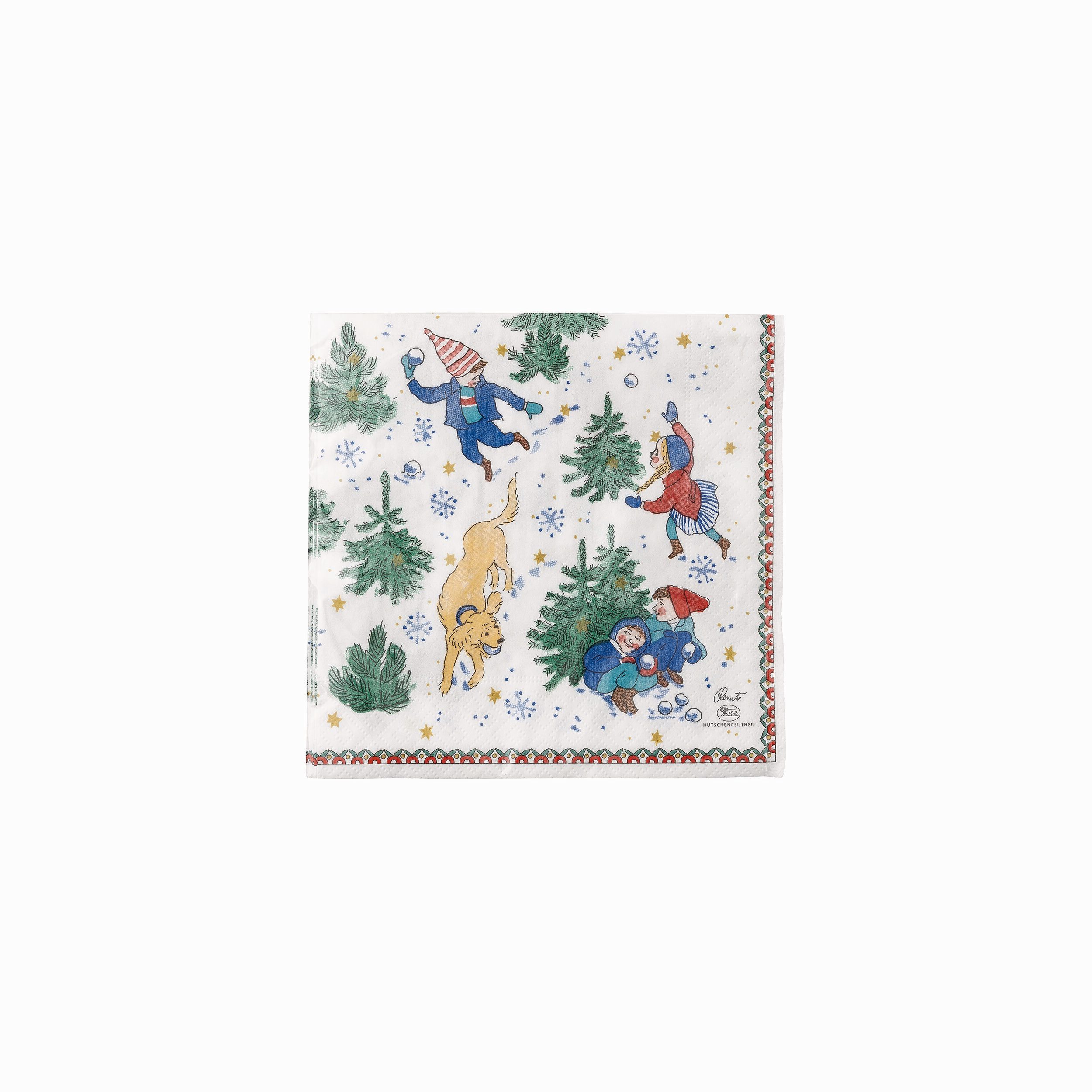 Hutschenreuther Christbaumschmuck Weihnachtsspiele, Servietten 33x33/20, Hu günstig online kaufen