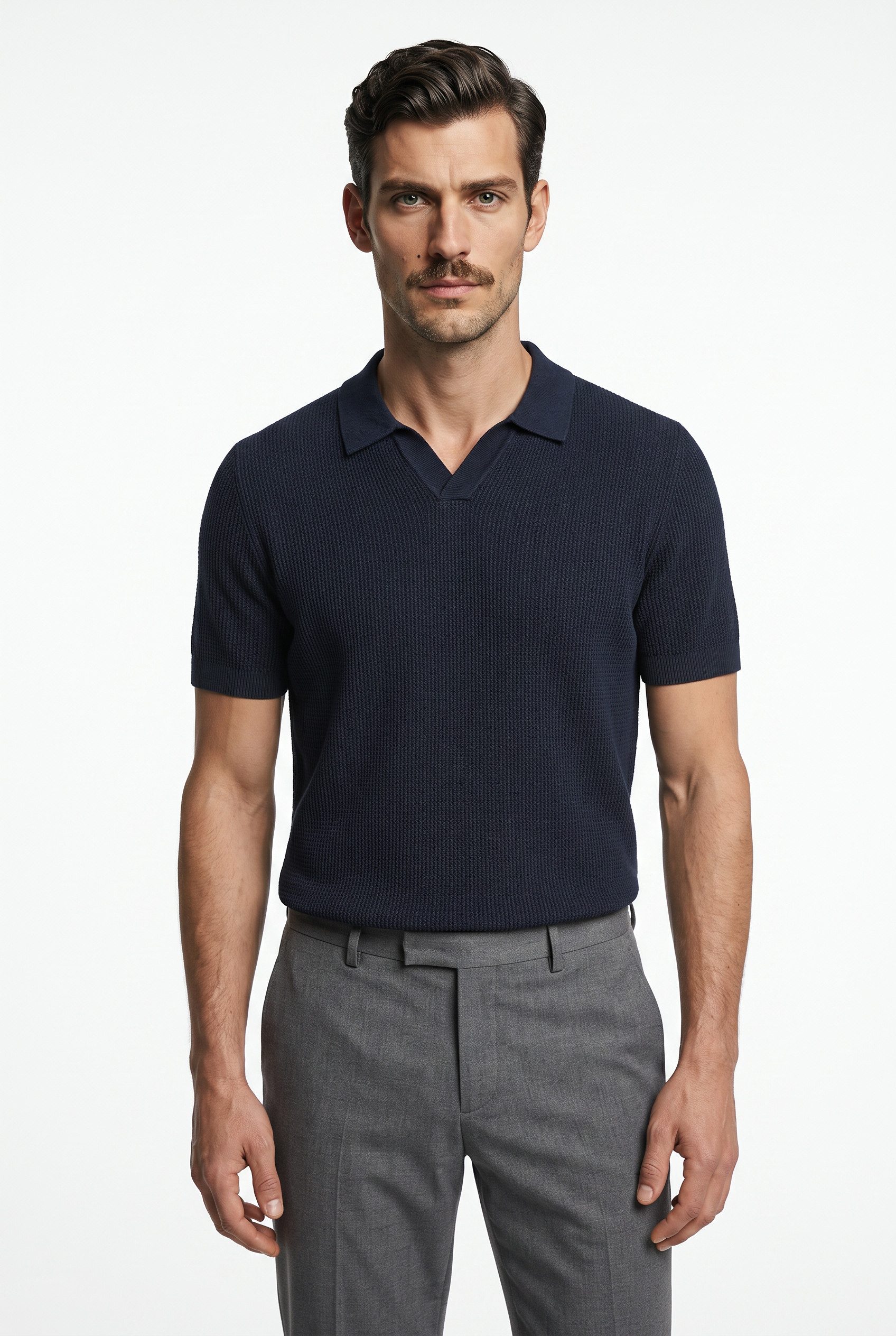 Joop Jeans Poloshirt Adrianor aus Strick, normale Passform