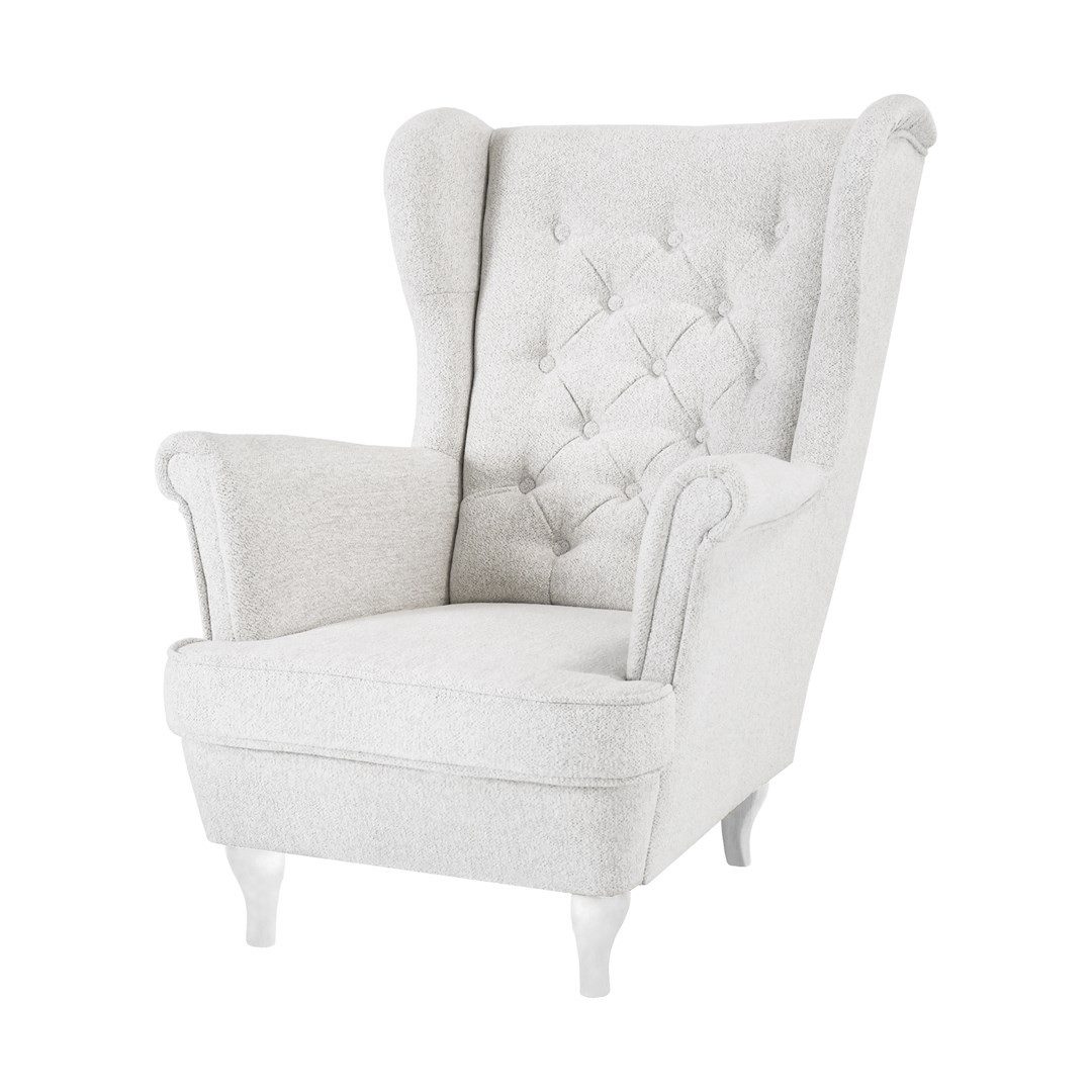 Beautysofa Ohrensessel Sessel FALCO Chesterfield Wohnzimmersessel günstig online kaufen