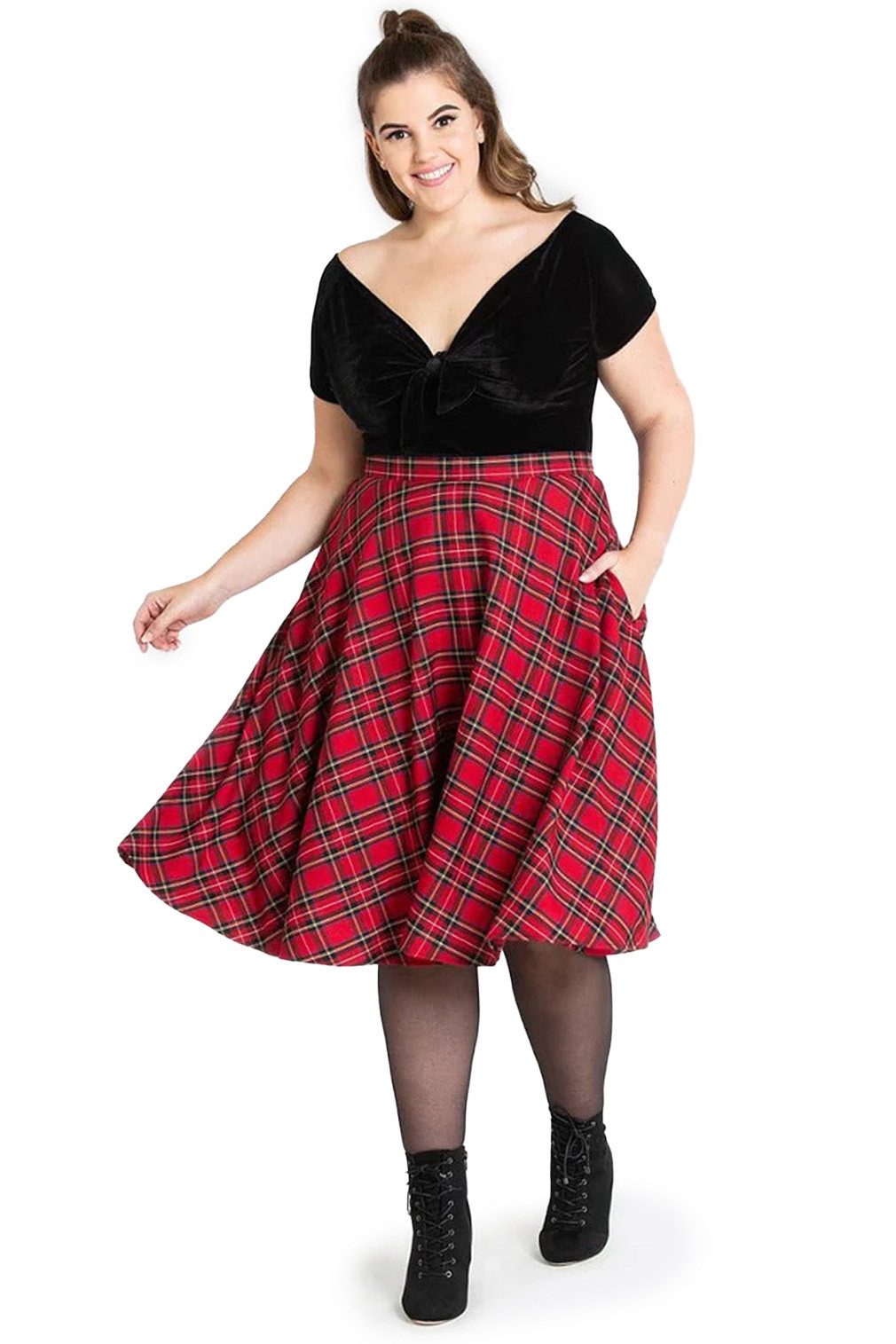 Hell Bunny A-Linien-Rock Irvine 50's Skirt günstig online kaufen