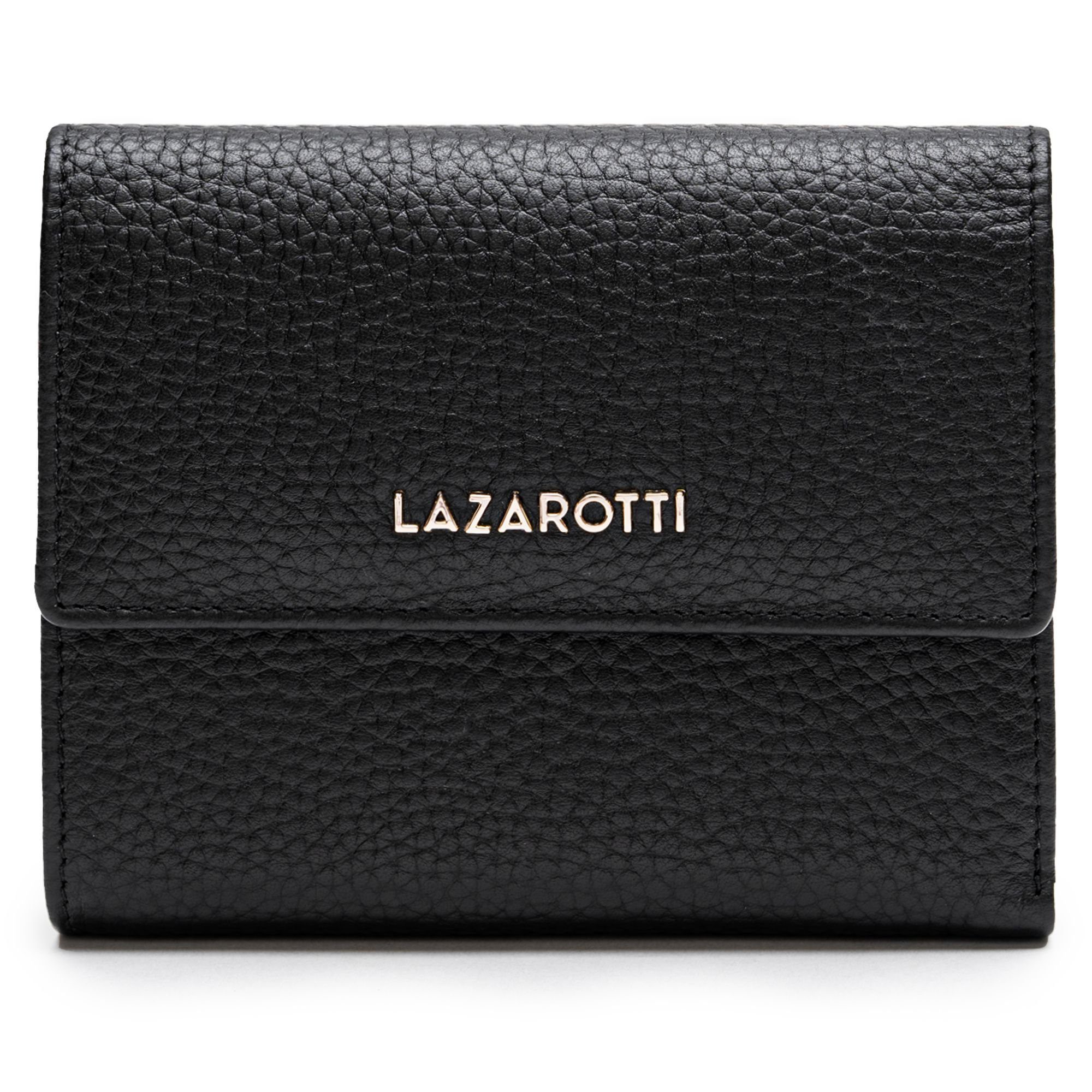 Lazarotti Leder Geldbörse Bologna black Leather,