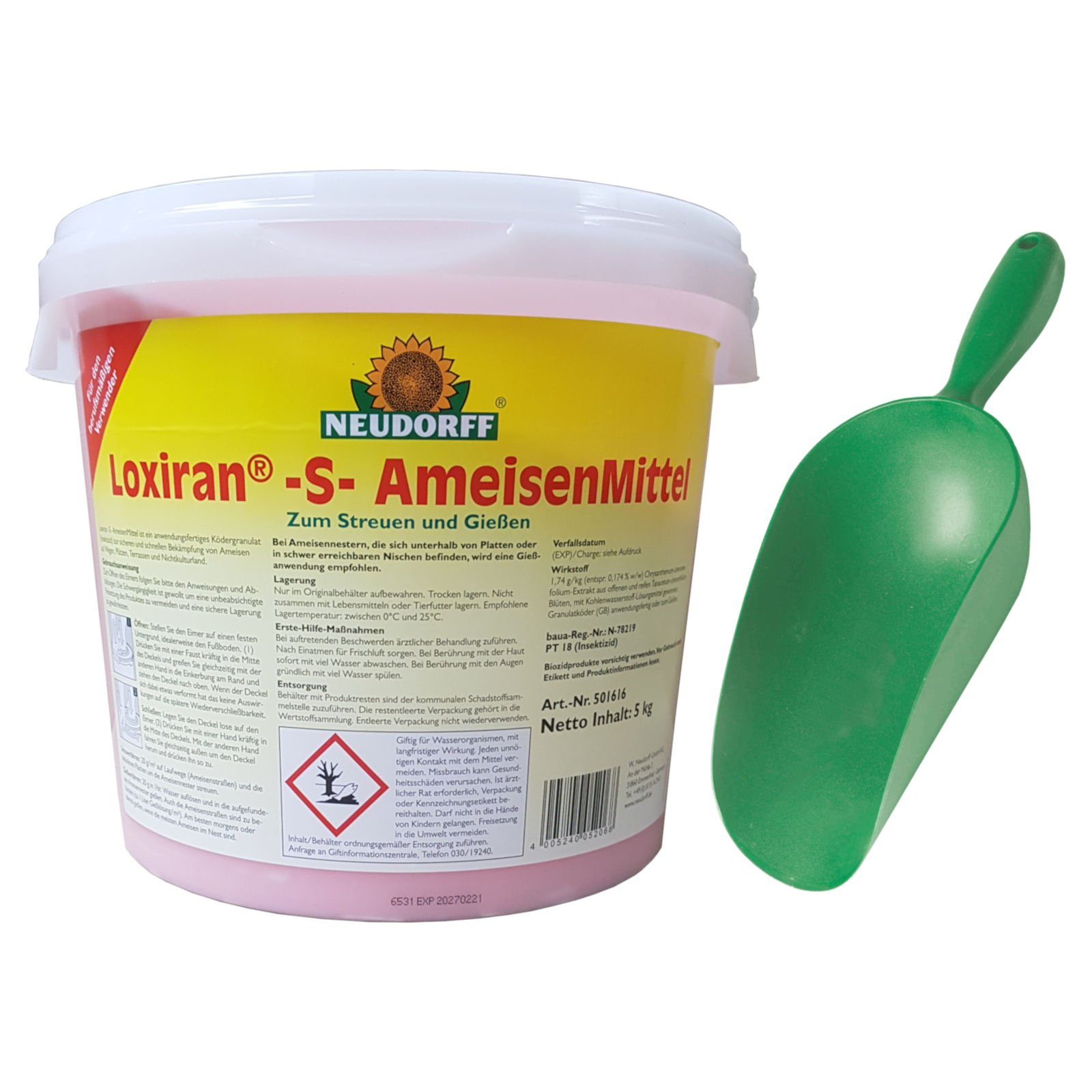Neudorff Ameisengift Loxiran S AmeisenMittel 5 kg