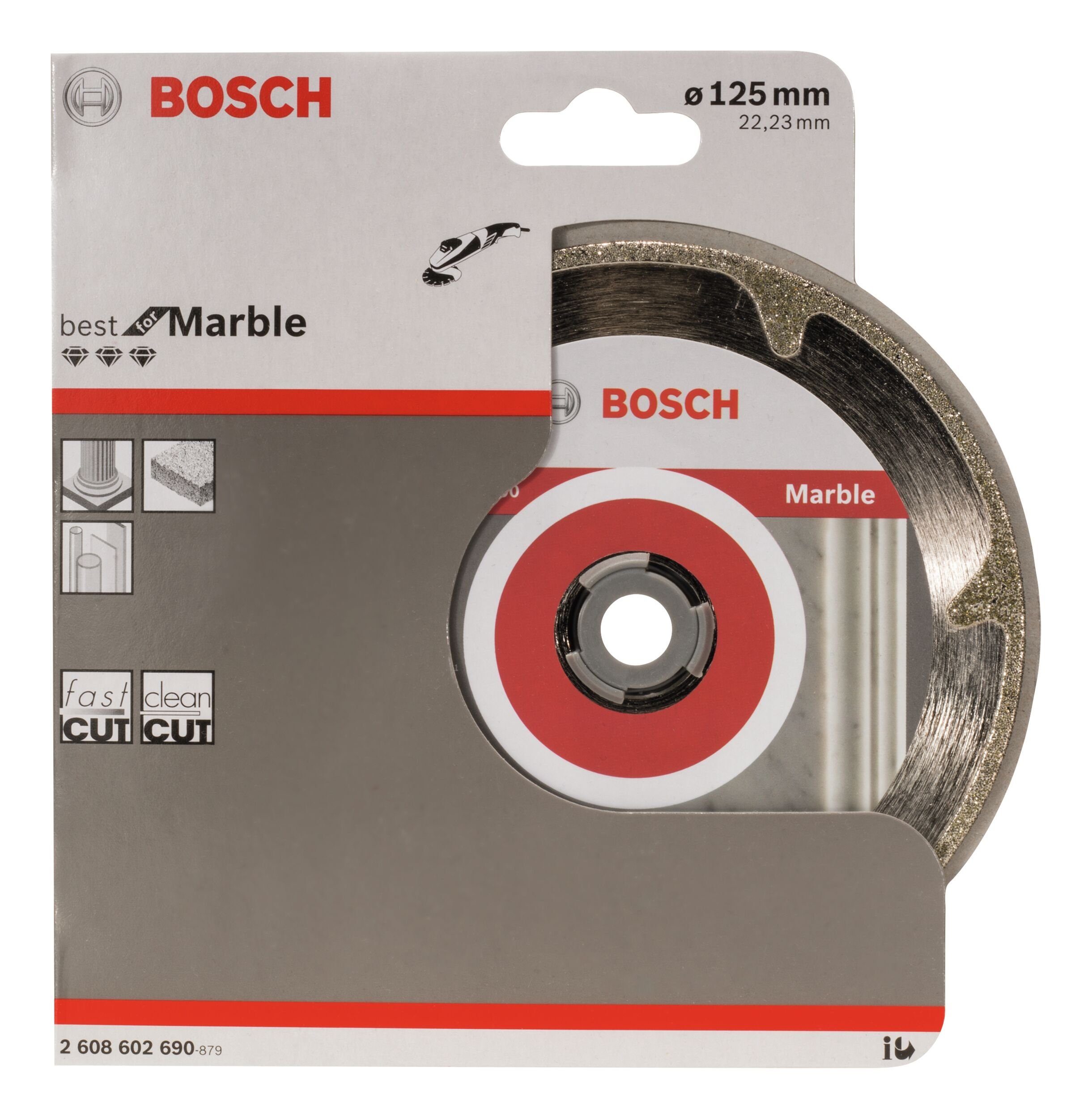 - 3 x Ø Diamanttrennscheibe 22,23 x Best 125 125 mm, BOSCH for 2,2 x Marble mm Trennscheibe,