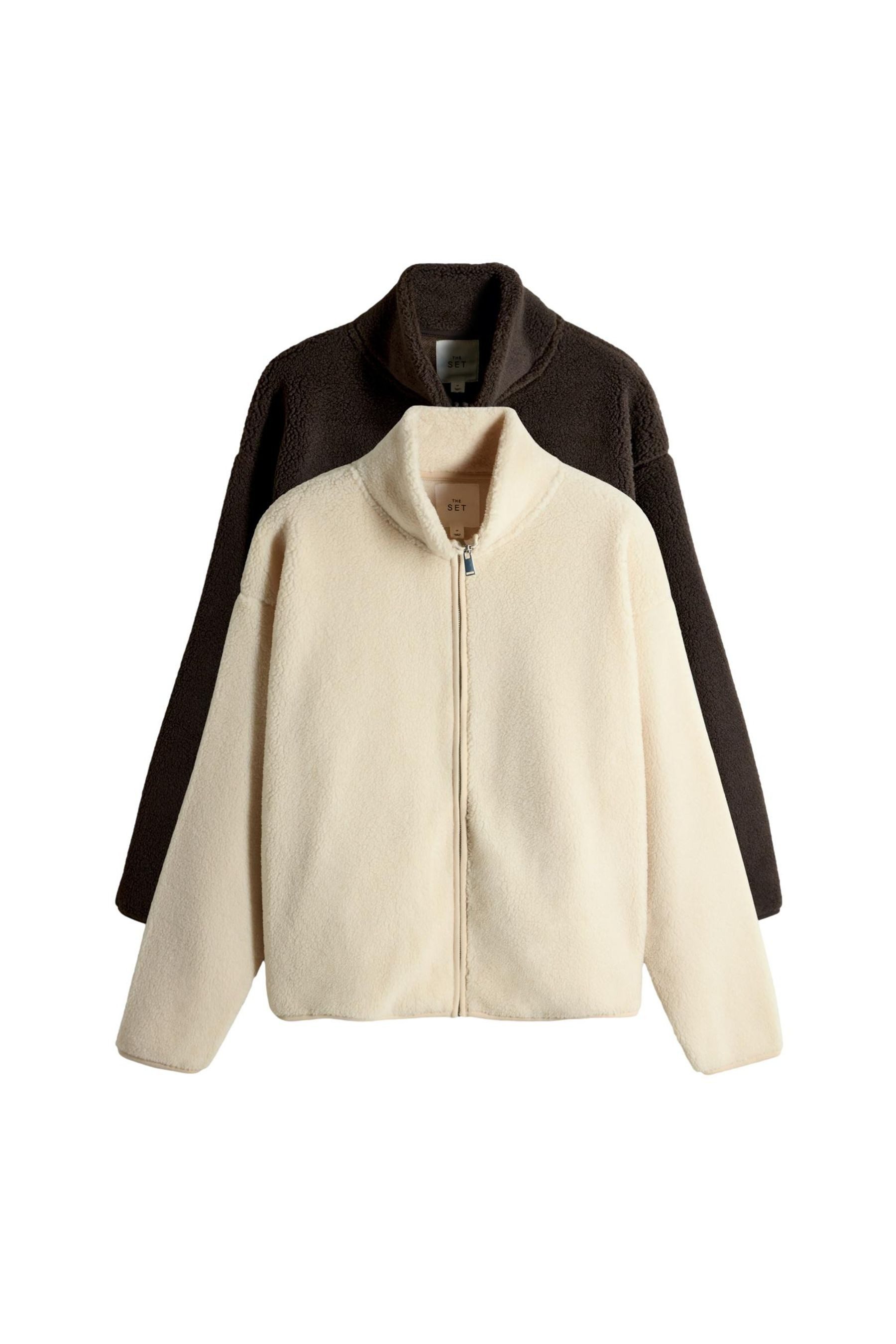 The Set Fleecejacke The Set Borgjacken günstig online kaufen