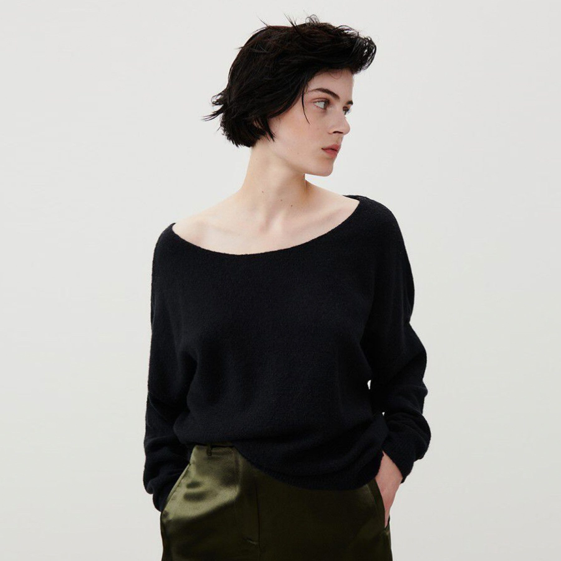 American Vintage Strickpullover Oversized Pullover DAMSVILLE mit Wolle