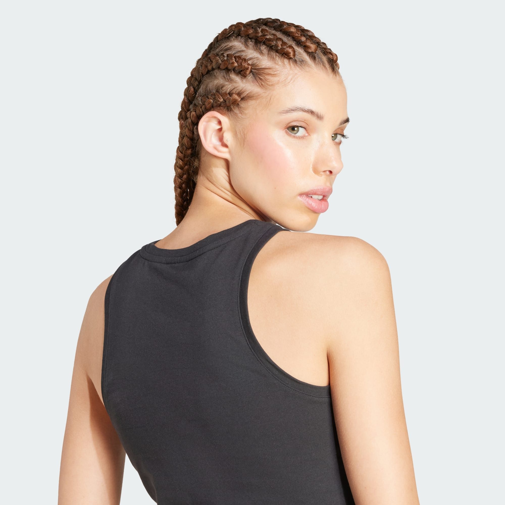 adidas Sportswear Tanktop ESSENTIALS LINEAR SLIM COTTON TANKTOP (1-tlg) – Bild 4 von 5