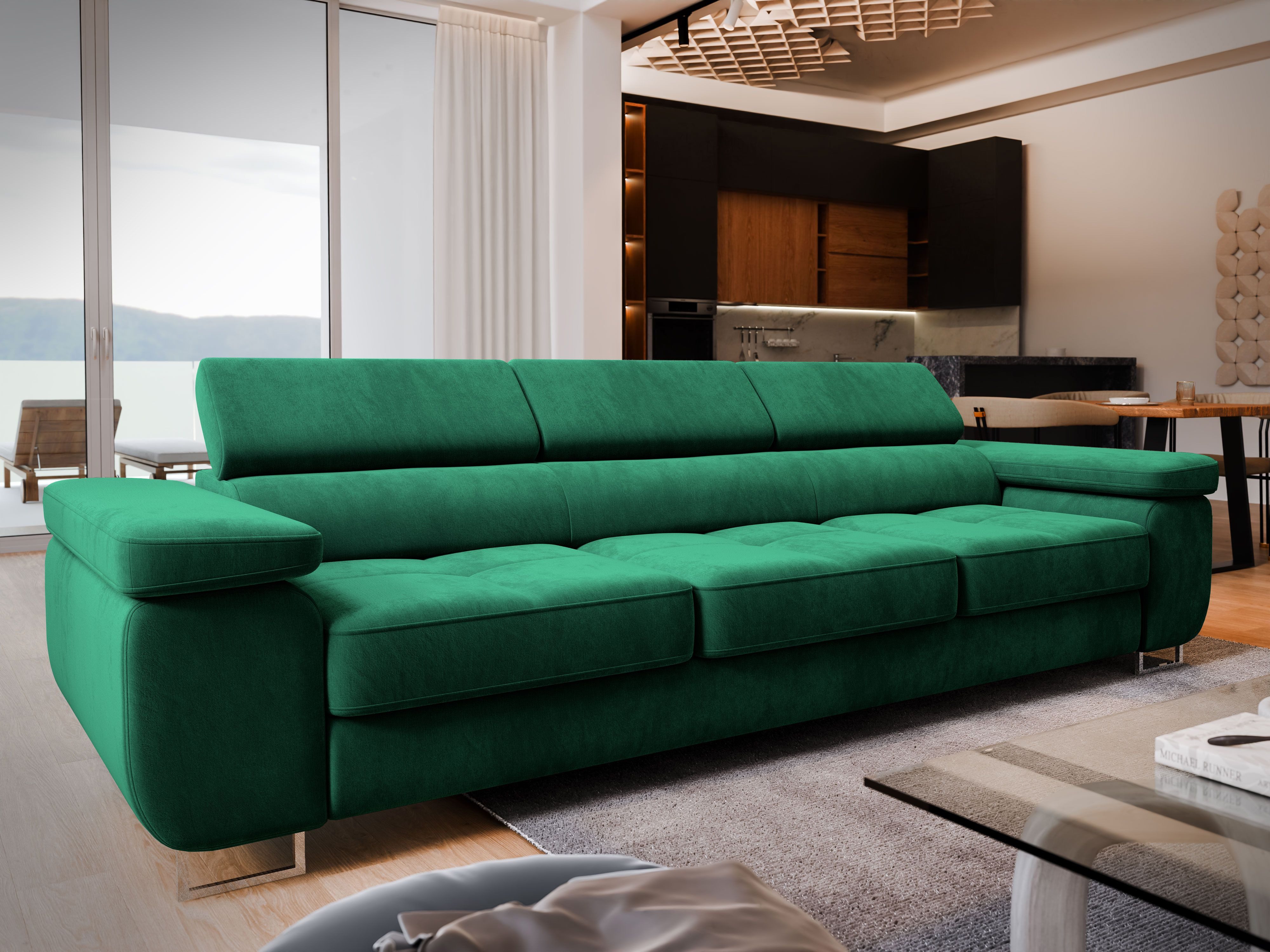 Masseno Sofa MOSINE mit Schlaffunktion, Schlafsofa, Wohnzimmersofa, Couch, günstig online kaufen
