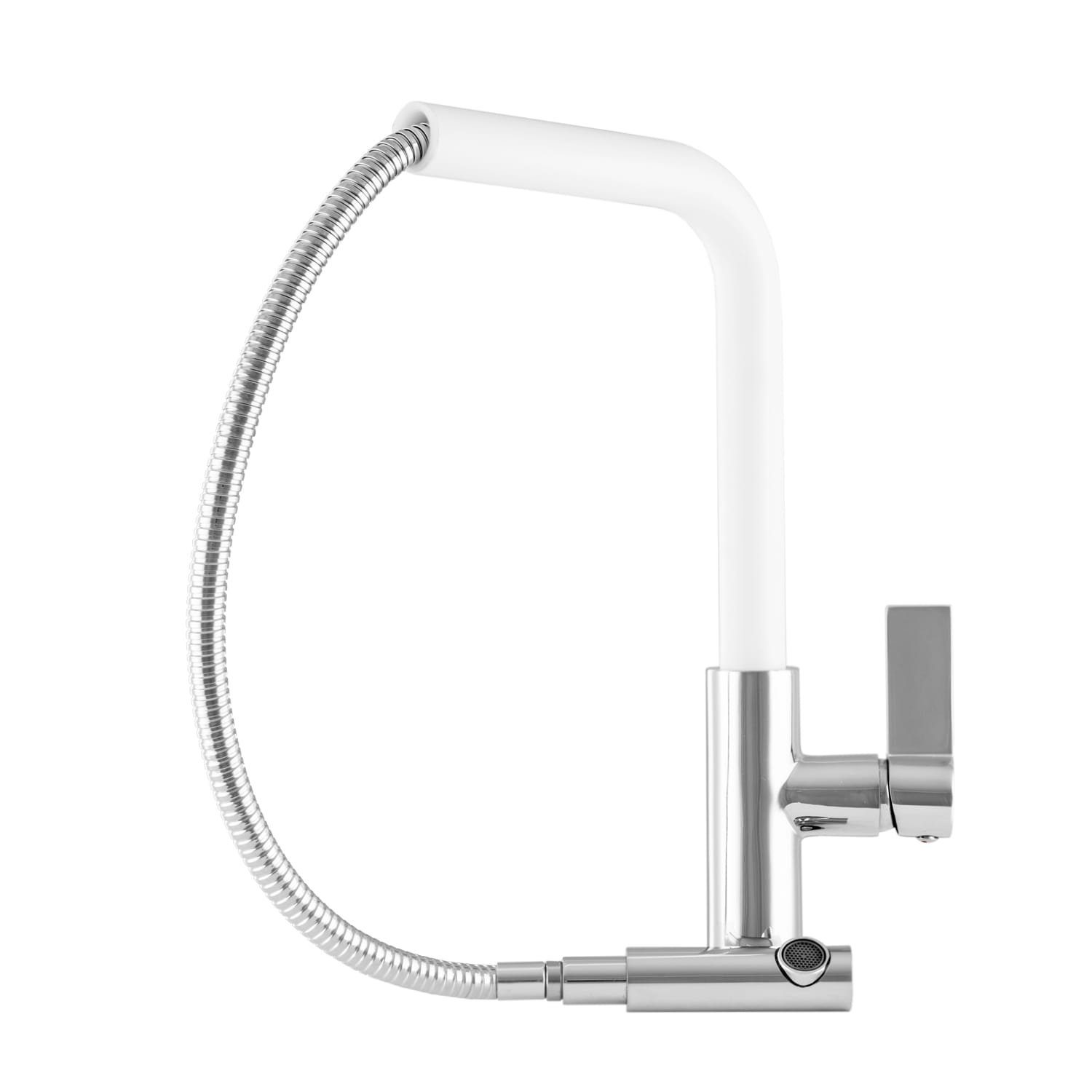Faizee Möbel Küchenarmatur Waschtischarmatur Wasserhahn Armatur 360° Schwenkbar ausziehbare Weiß