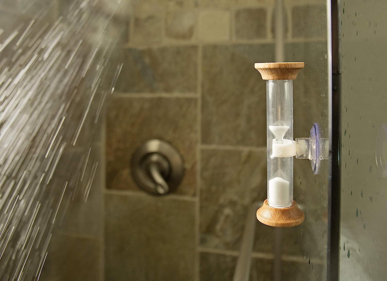 WestCraft Badezimmeruhr analoger 5 Minuten Shower Timer - Sanduhr mit Saugn günstig online kaufen