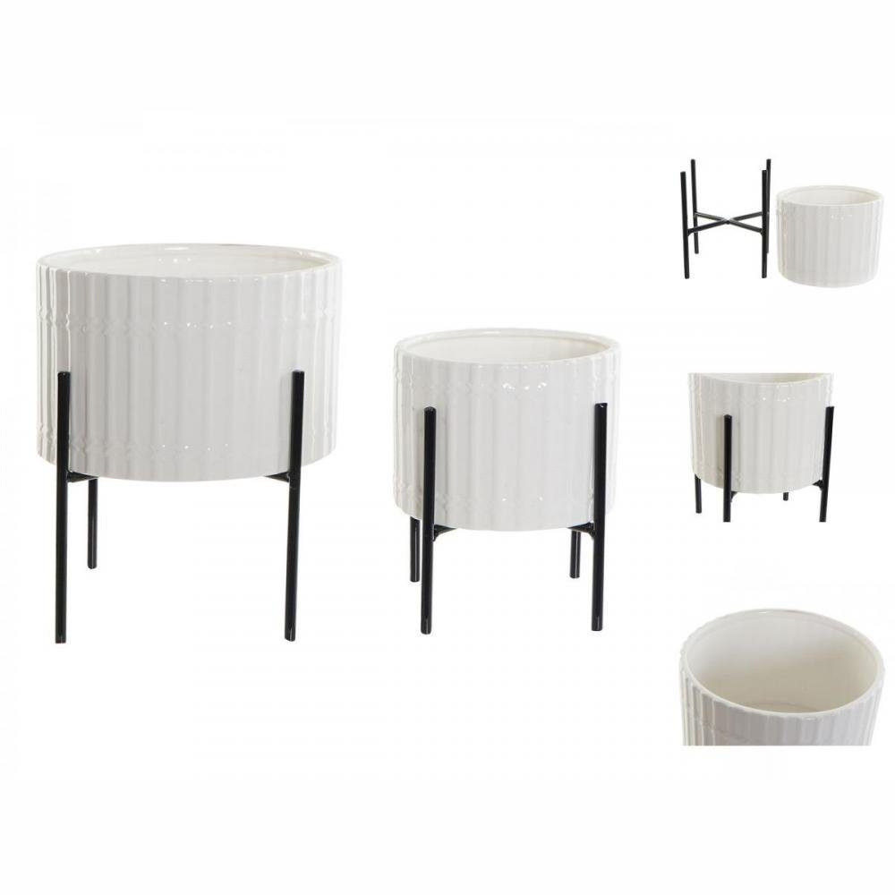 DKD Home Decor Blumenkasten Blumentopfset DKD Home Decor aus Keramik