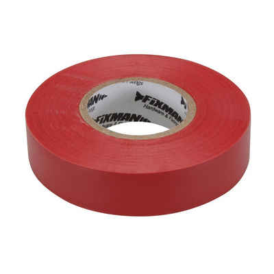 Gravidus Isolierband FIXMAN Isolierband Installationsband Klebeband Elektro 19mm x 33m Rot