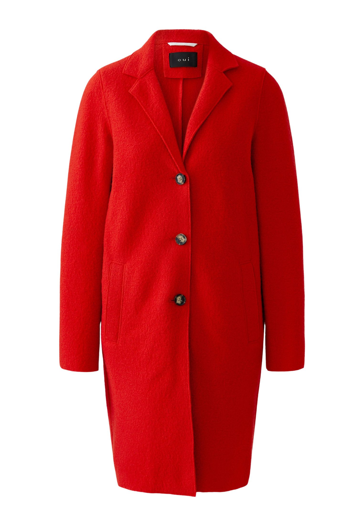 Oui Wollmantel MAYSON Mantel Boiled Wool - reine Schurwolle