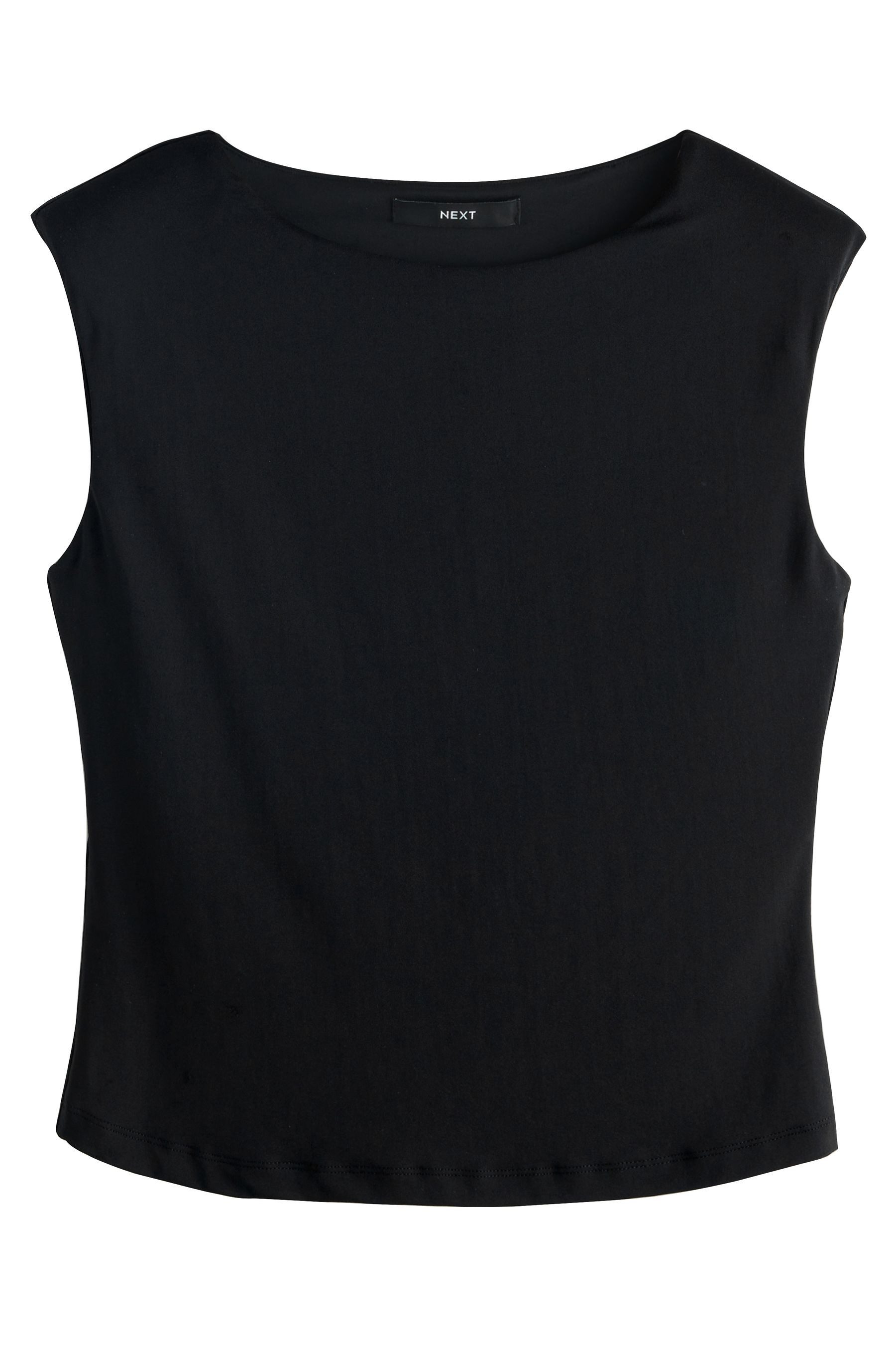 Next Kurzarmbluse Ärmelloses Oberteil mit Schulterpolsterung (1-tlg) günstig online kaufen