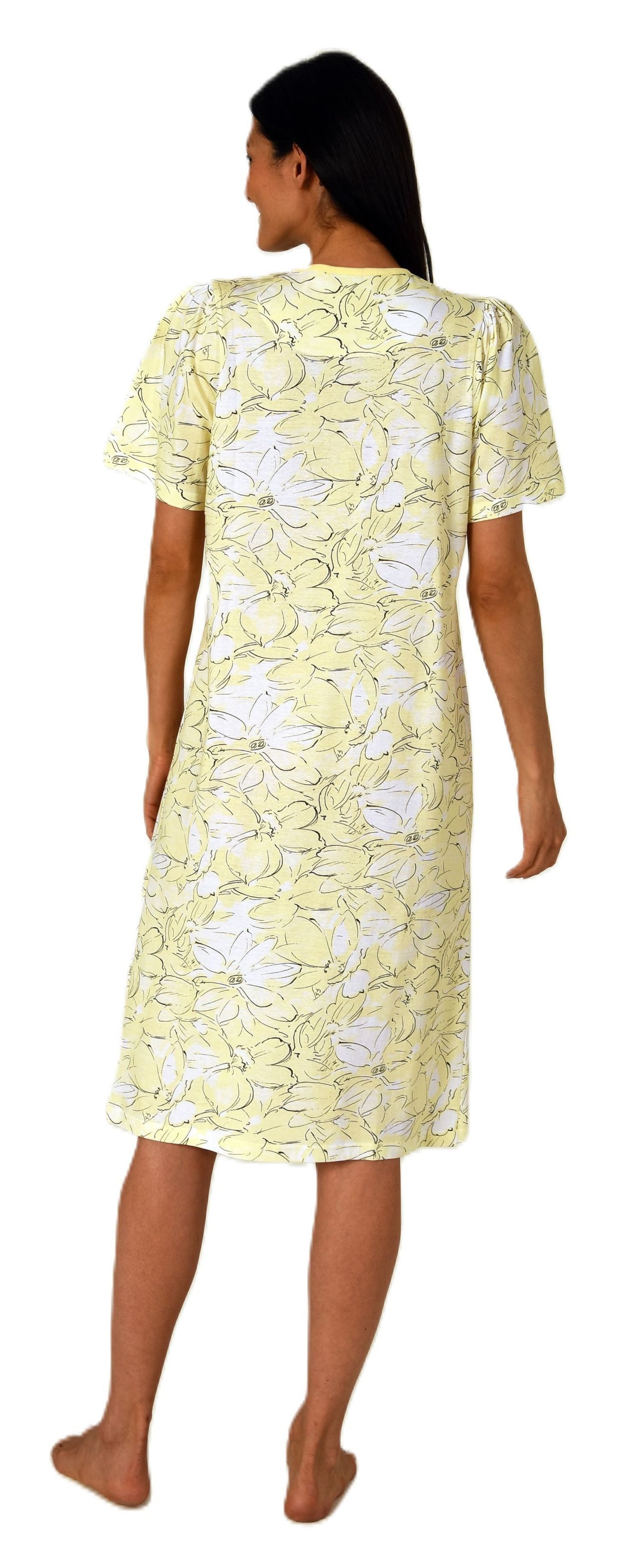 Normann Nachthemd Damen kurzarm Nachthemd im klassischen fraulichen Design – Bild 4 von 5