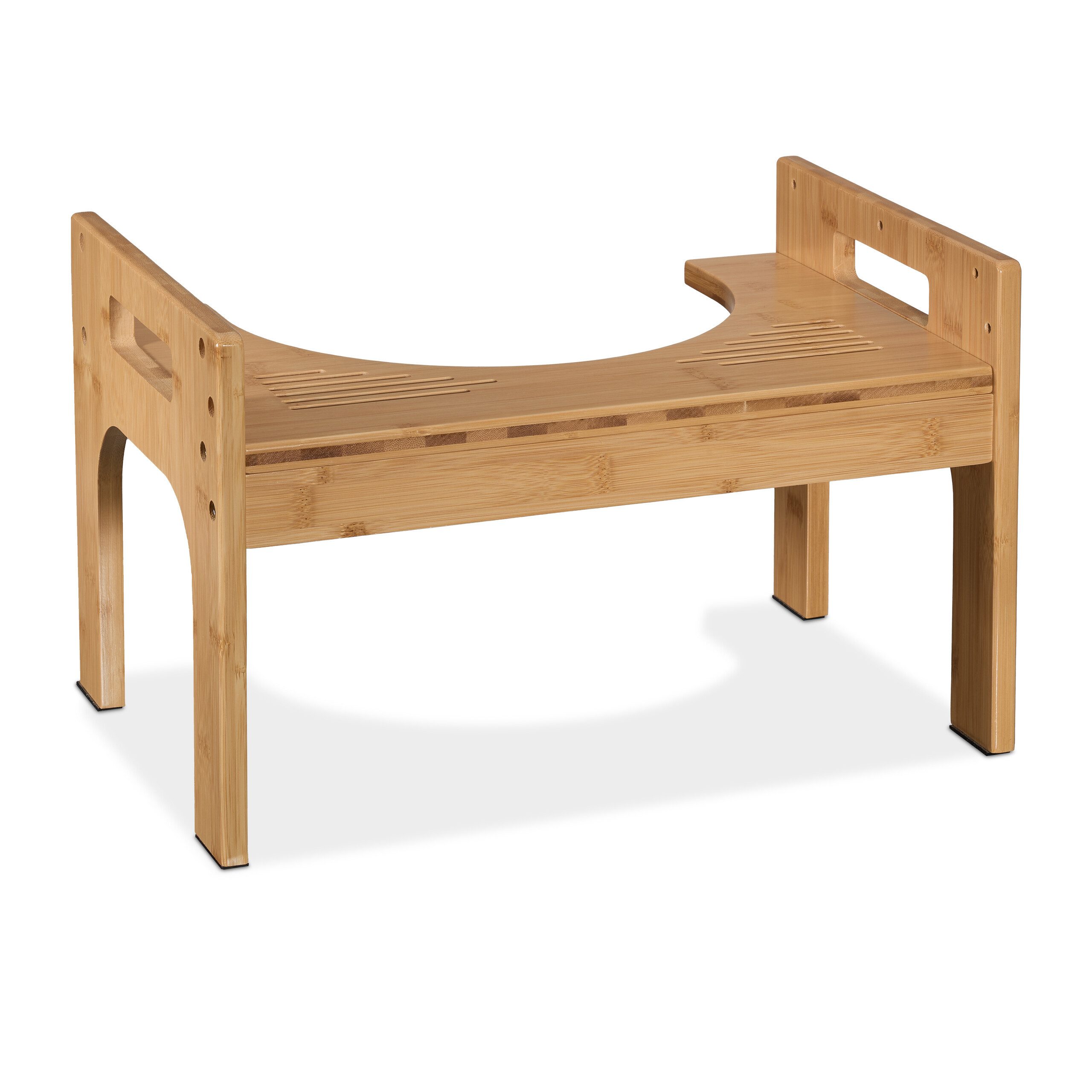 relaxdays Badhocker Toilettenhocker aus Bambus (1 günstig online kaufen