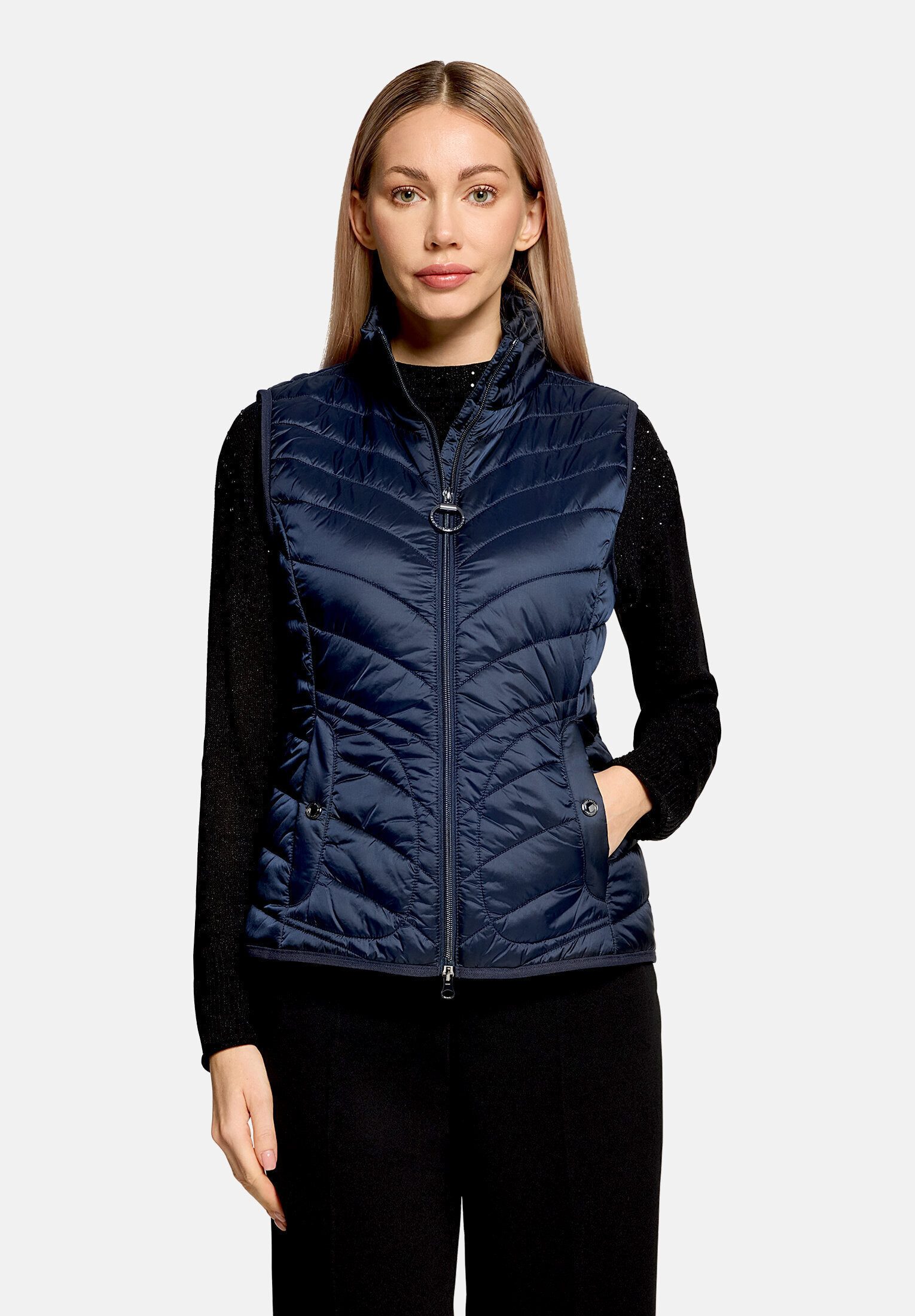 Betty Barclay Strickweste Damen mit Stehkragen