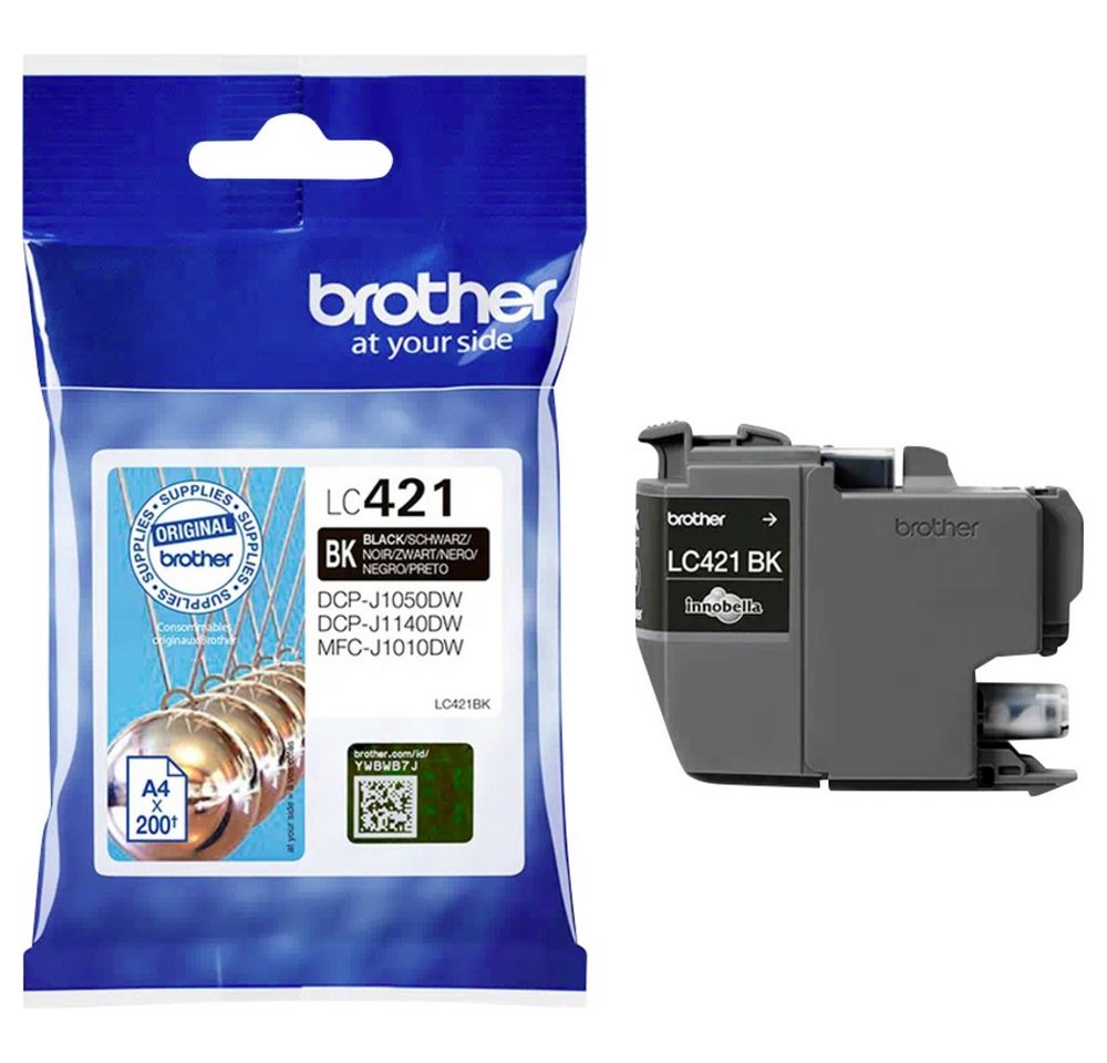 Thumbnail - Brother Brother Druckerpatrone LC-421BK Original Schwarz LC421BK Tintenpatrone