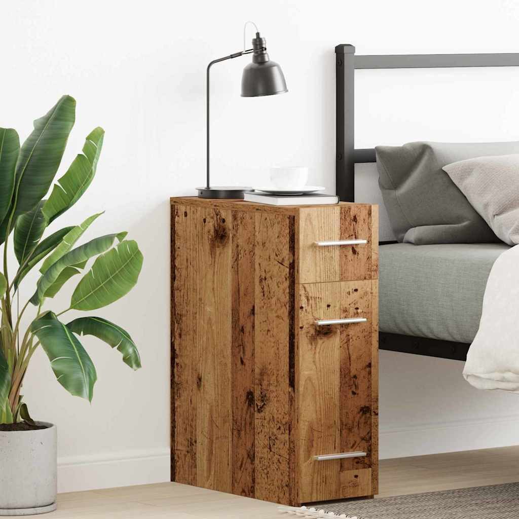 vidaXL Apothekerschrank Apothekerschrank 20 x 45,5 x 60 cm Holzwerkstoff Altholz (1-St)