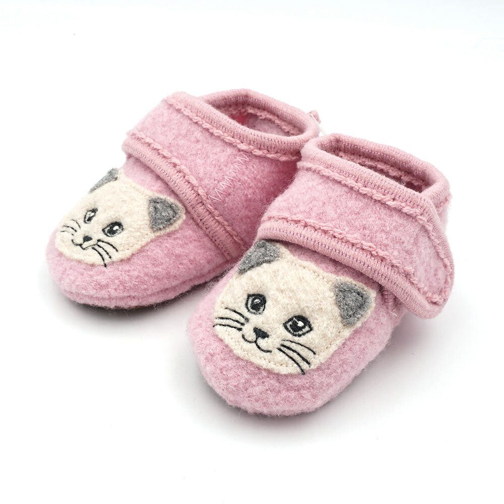 MAXIMO Ходунки Katze Anti-Rutsch-Sohle, Klettverschluss Lauflernschuh Wollfleece