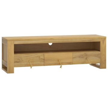 vidaXL TV-Schrank TV-Schrank 110x30x35 cm Massivholz Teak (1-St)