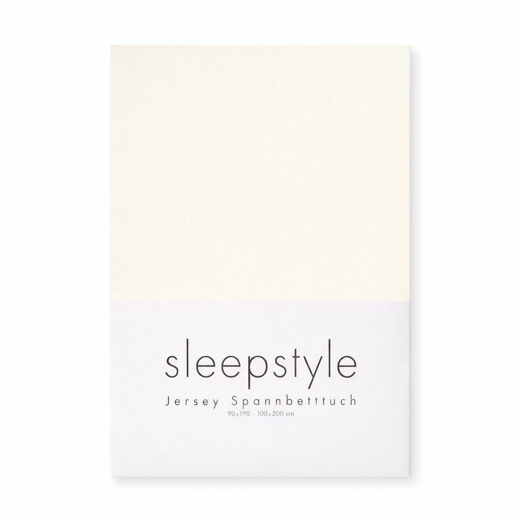 Sleepstyle Spannbettlaken SleepStyle, Jersey, Gummizug: rundum, (1 Stück), 100% Baumwolle