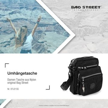 BAG STREET Umhängetasche Bag Street Damen Herren Umhängetasche (Umhängetasche), Umhängetasche Nylon, schwarz ca. 15cm x ca. 18cm