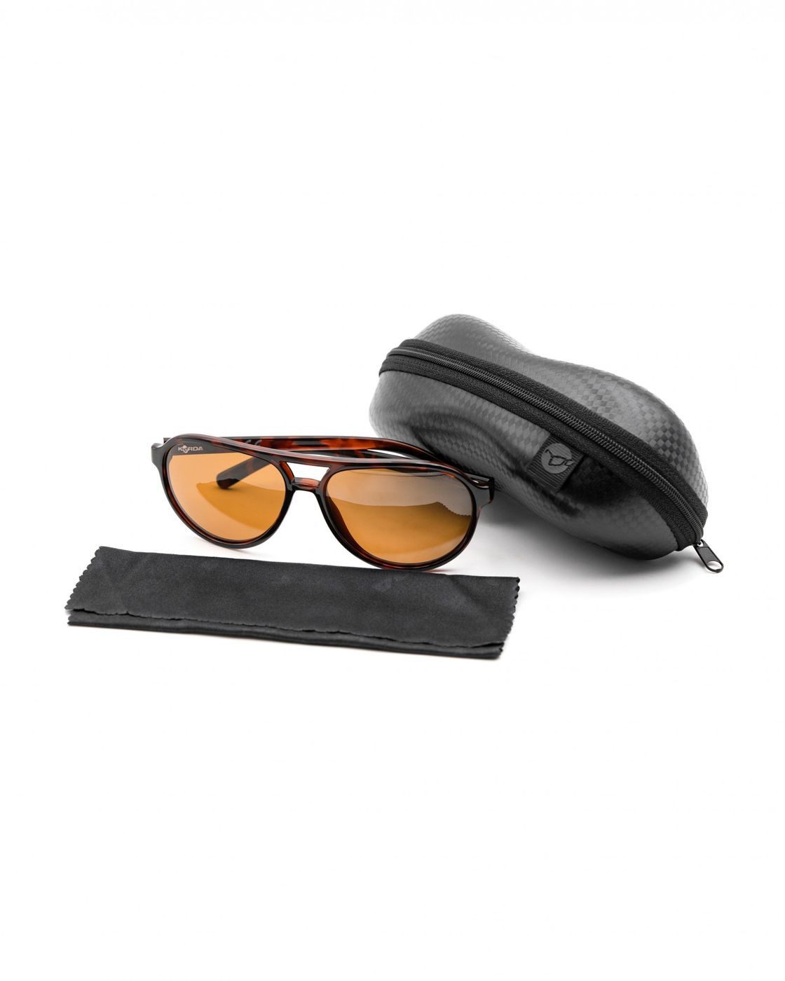 Korda Sonnenbrille Korda Sunglasses Aviator Tortoise Frame - Polarisationsbrille