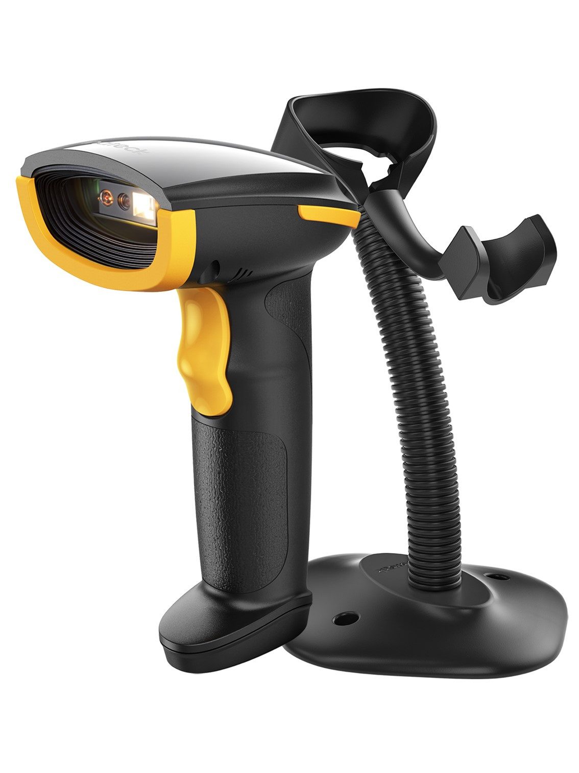 Inateck 1D 2D Barcode Сканеры, kabelloser QR Code Сканеры mit APP und SDK Ручной сканер, (mit Intelligentem Ständer)