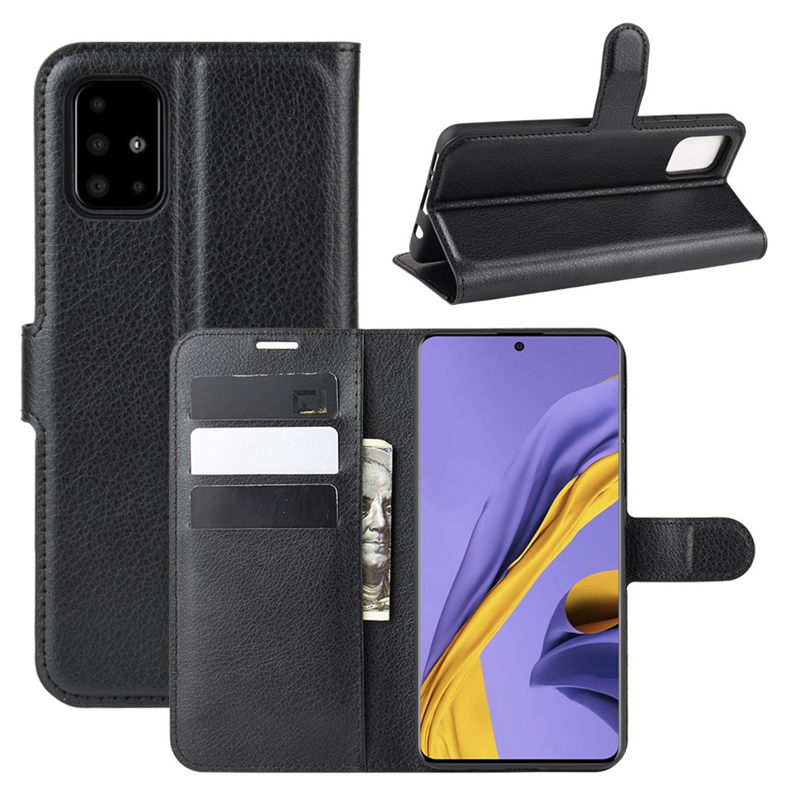 betterfon Handyhülle Handytasche für Samsung Galaxy A51 SM-A515 Klapphülle, Wallet Case mit Kartenfächern Magnetverschluss und weicher Innenhülle