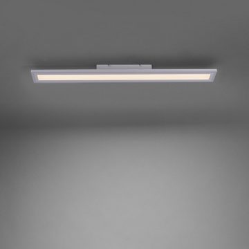 JUST LIGHT LED Deckenleuchte EDGING, 2-flammig, B 100 x T 11 cm, Weiß, Metall, Anpassung der Farbtemperatur, Dimmfunktion, Memory-Funktion, LED fest integriert, Warmweiß, Neutralweiß, Kunststoff, LED Deckenlampe
