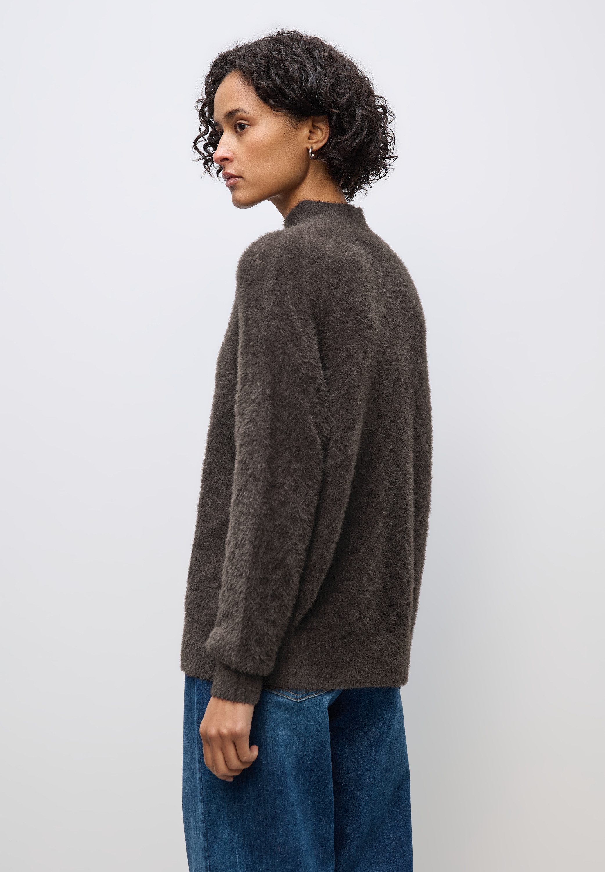 STREET ONE Strickpullover mit Rippstrick