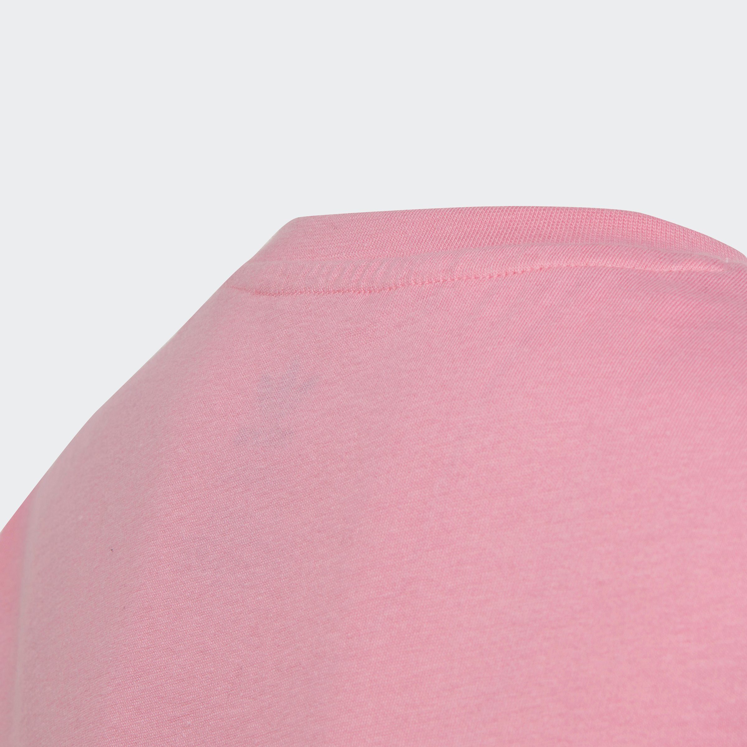 White adidas Bliss Pink Unisex TEE Originals / TREFOIL T-Shirt