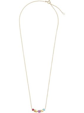 CHRIST Collier CHRIST Damen-Kette 375er Gelbgold 1 Citrin