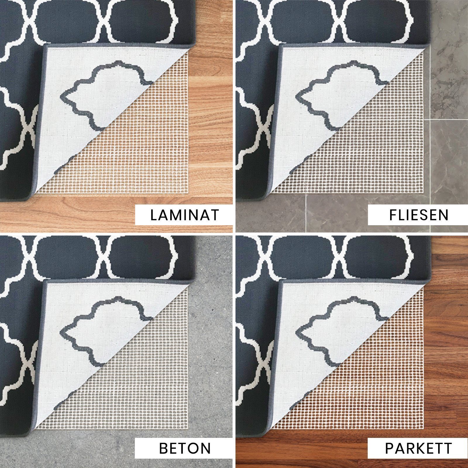 Karat Antirutsch Teppichunterlage Rug Grip, verschiedene Größen, aus Weichschaum – Bild 4 von 4