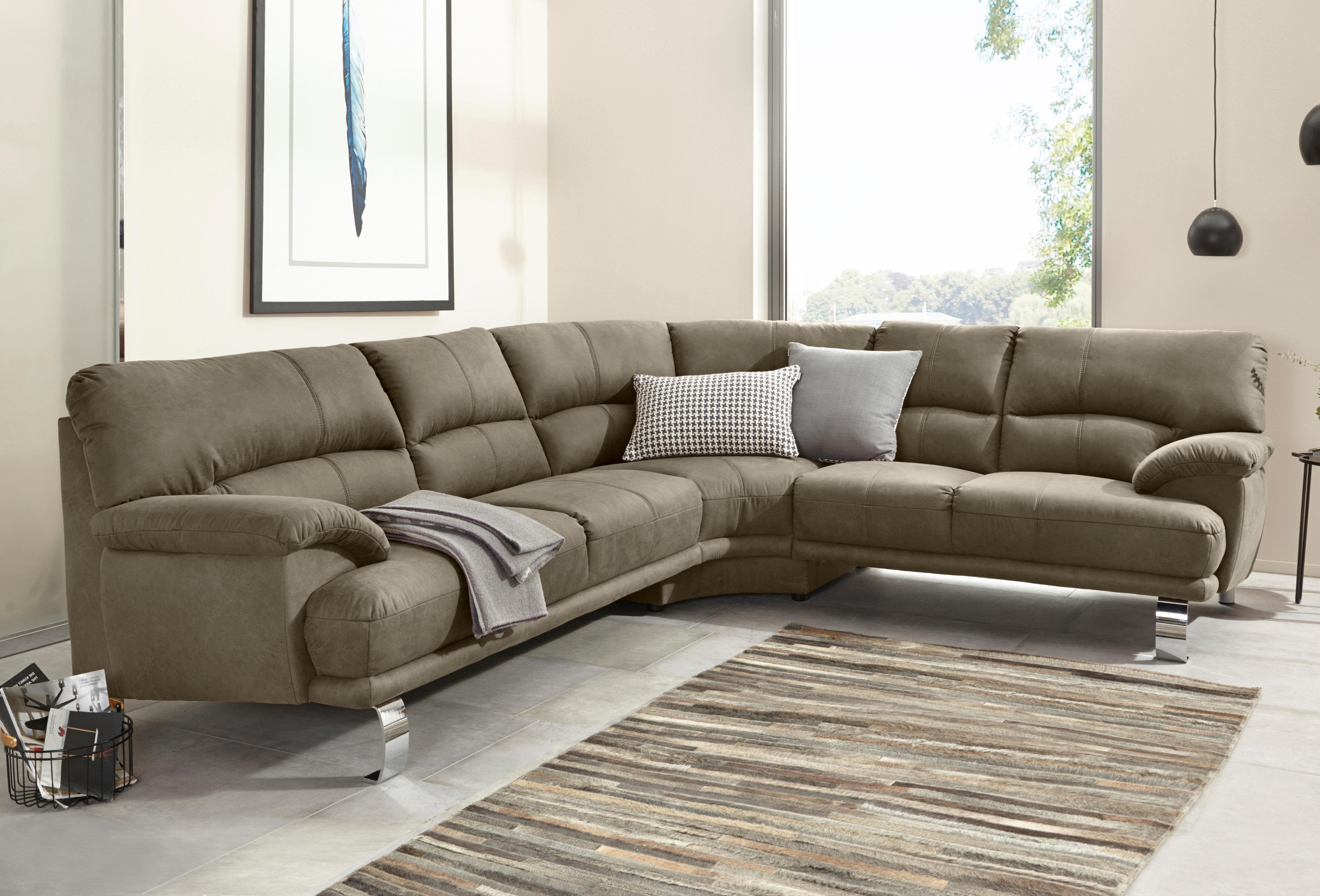 TRENDMANUFAKTUR Ecksofa Cecilia II, in italienischen günstig online kaufen