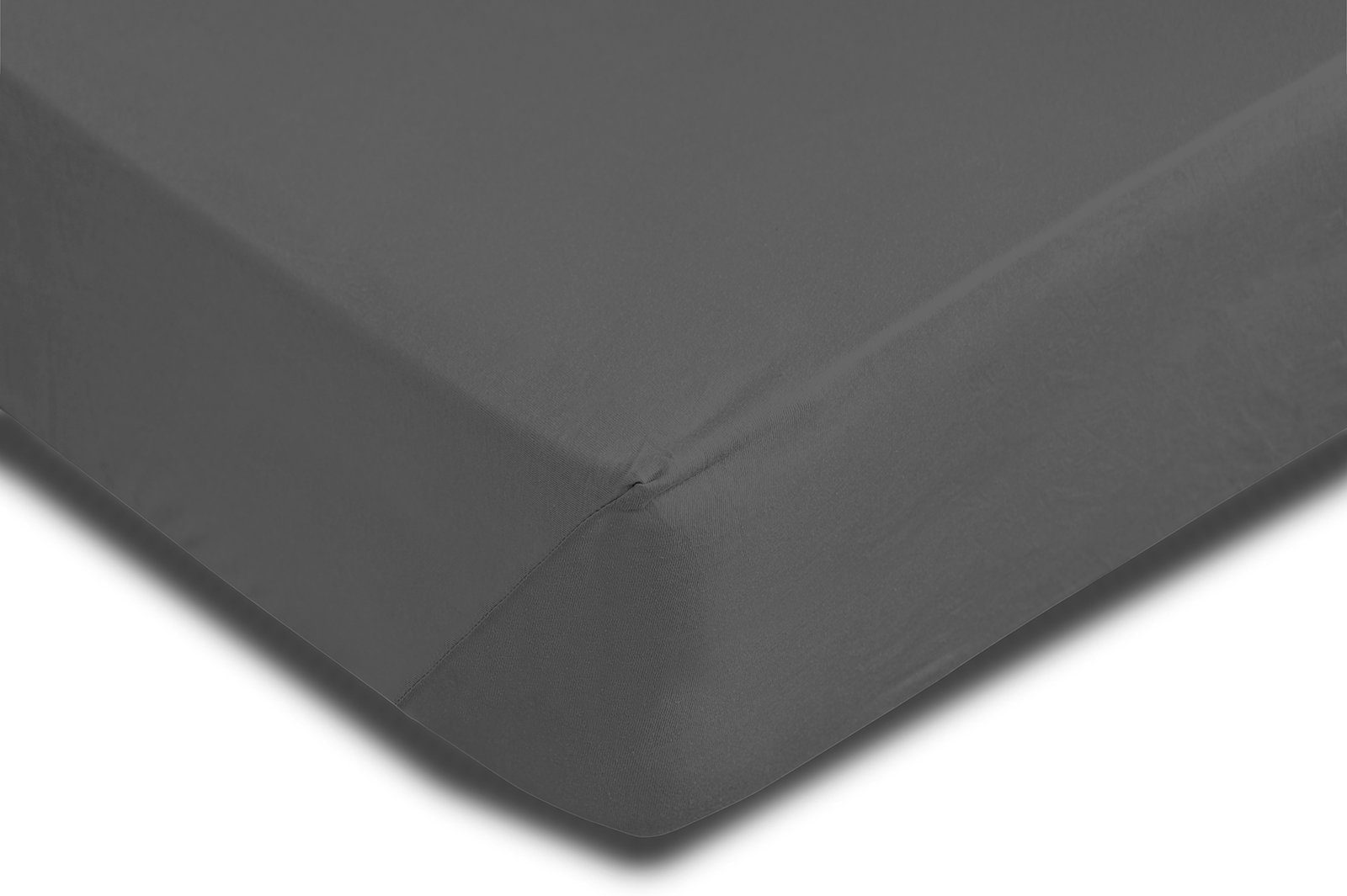 One Home Spannbettlaken, Jersey, Gummizug: rundum, (1 Stück), Baumwolle wei günstig online kaufen