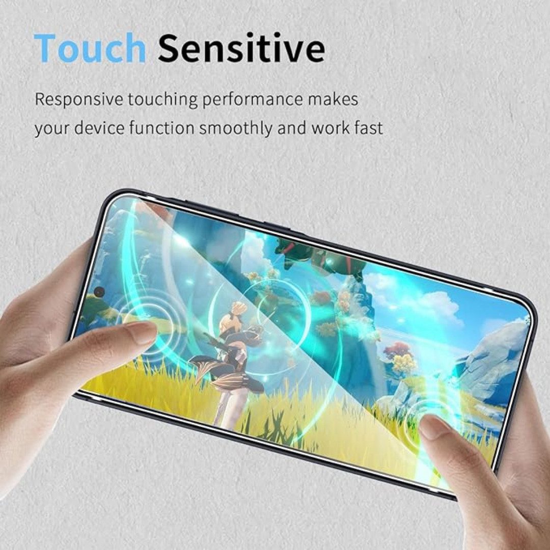 SmartUP Displayschutzglas 2X Schutzglas für Samsung Galaxy A55 5G Panzerfolie Display Full 9H für Samsung Galaxy A55 5G, kompletter Displayschutz – Bild 4 von 5