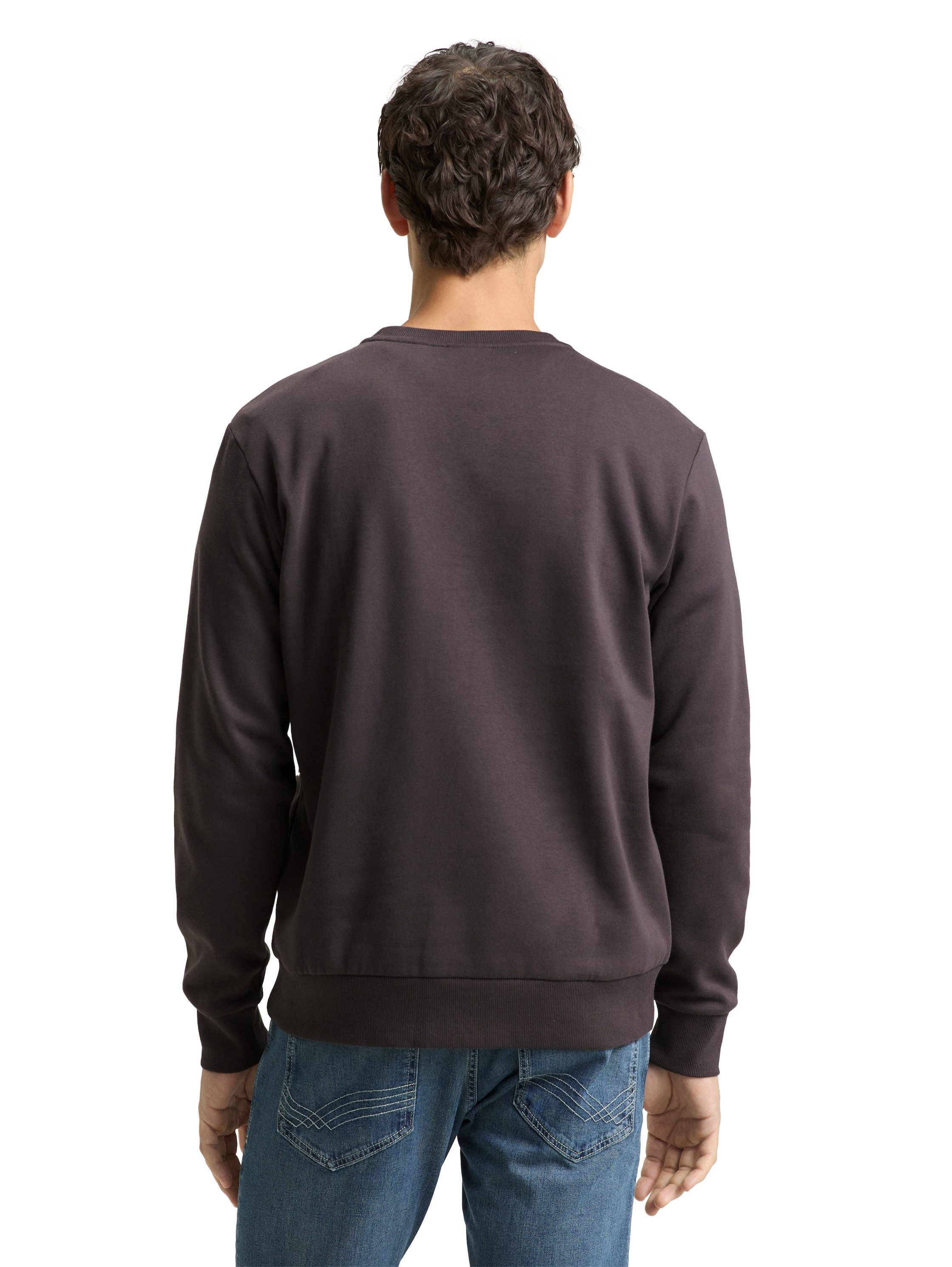 TOM TAILOR Sweatshirt mit Logo Stickerei